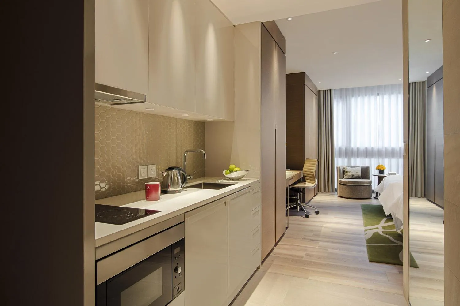 Kitchen or kitchenette in Al Bandar Arjaan by Rotana – Dubai Creek