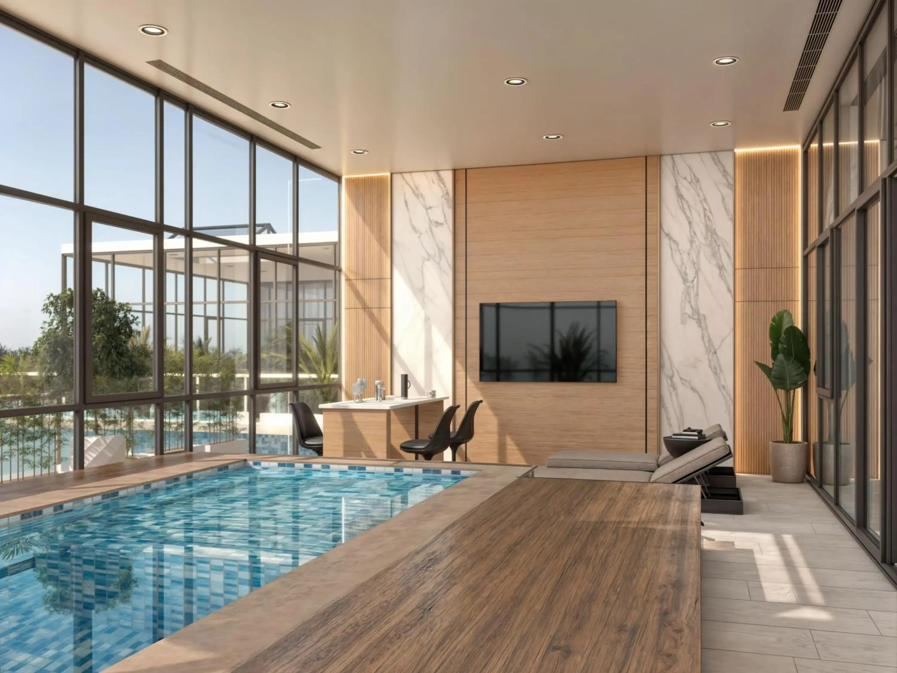 Swimming pool in Al Bandar Arjaan by Rotana – Dubai Creek Swimming pool in Al Bandar Arjaan by Rotana – Dubai Creek