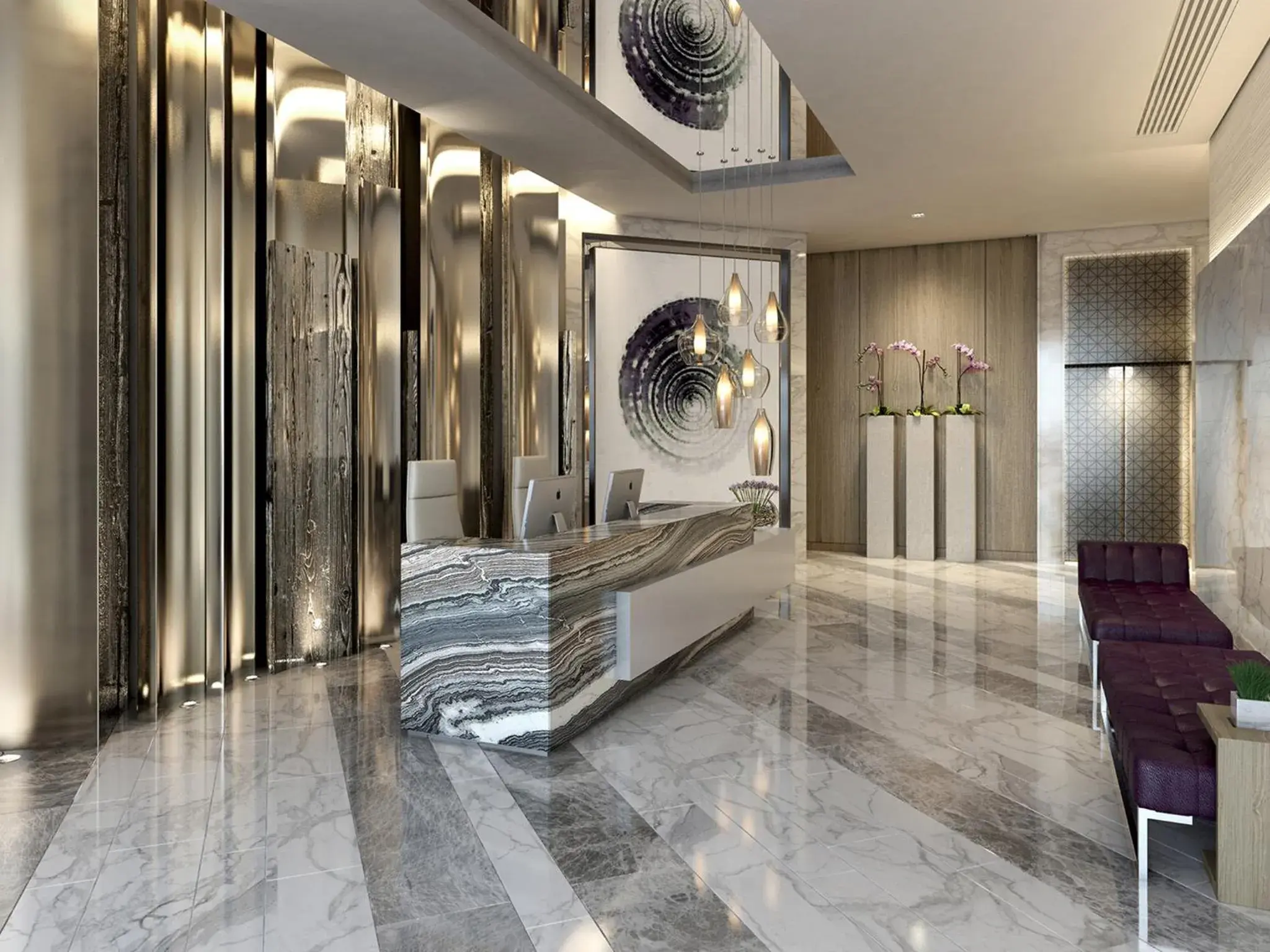 Lobby or reception in Al Bandar Arjaan by Rotana – Dubai Creek Lobby or reception in Al Bandar Arjaan by Rotana – Dubai Creek