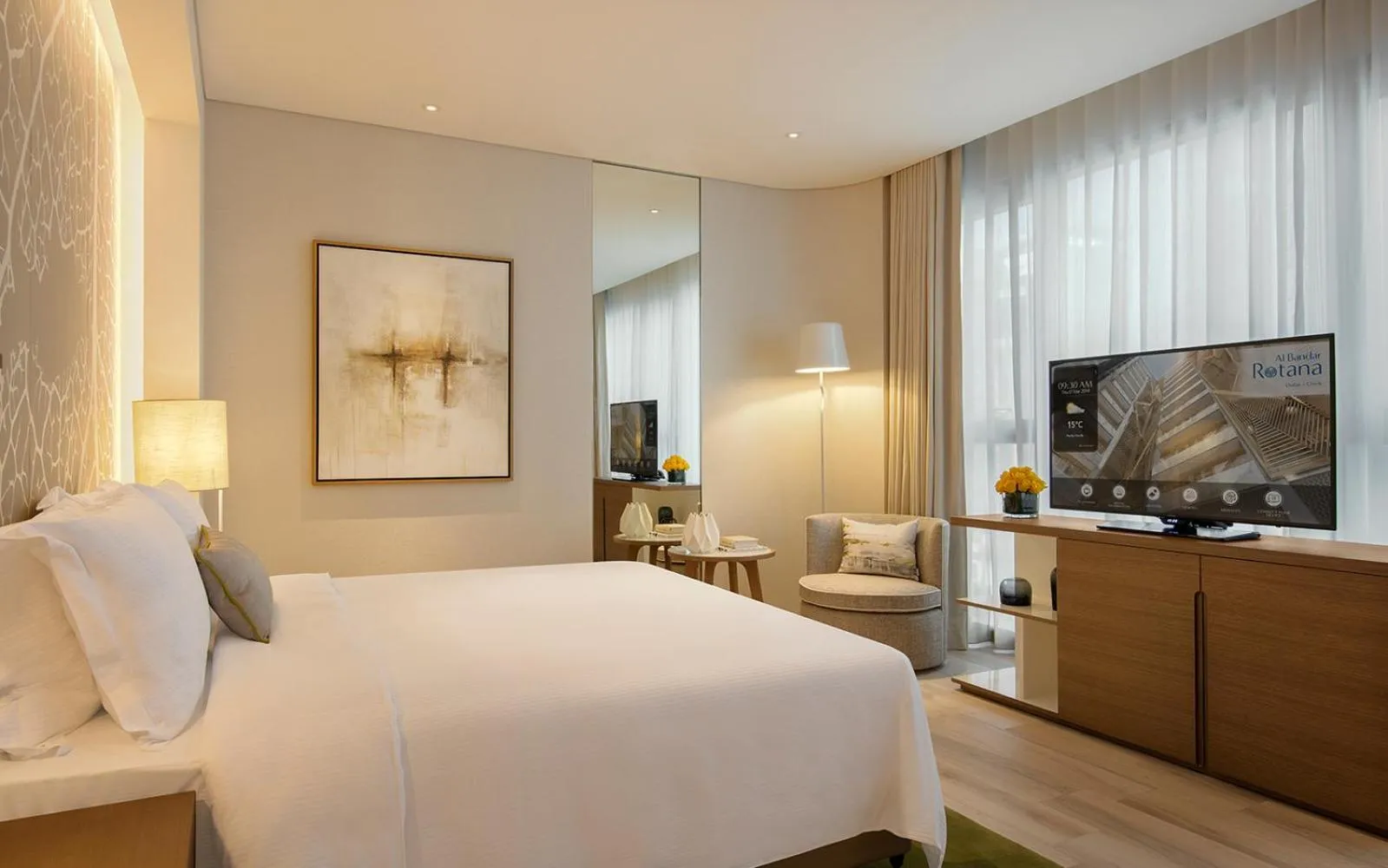 TV and multimedia, Bed in Al Bandar Arjaan by Rotana – Dubai Creek
