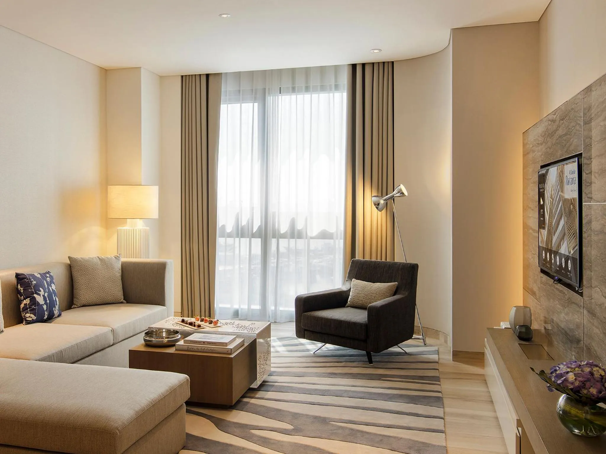 Living room in Al Bandar Arjaan by Rotana – Dubai Creek