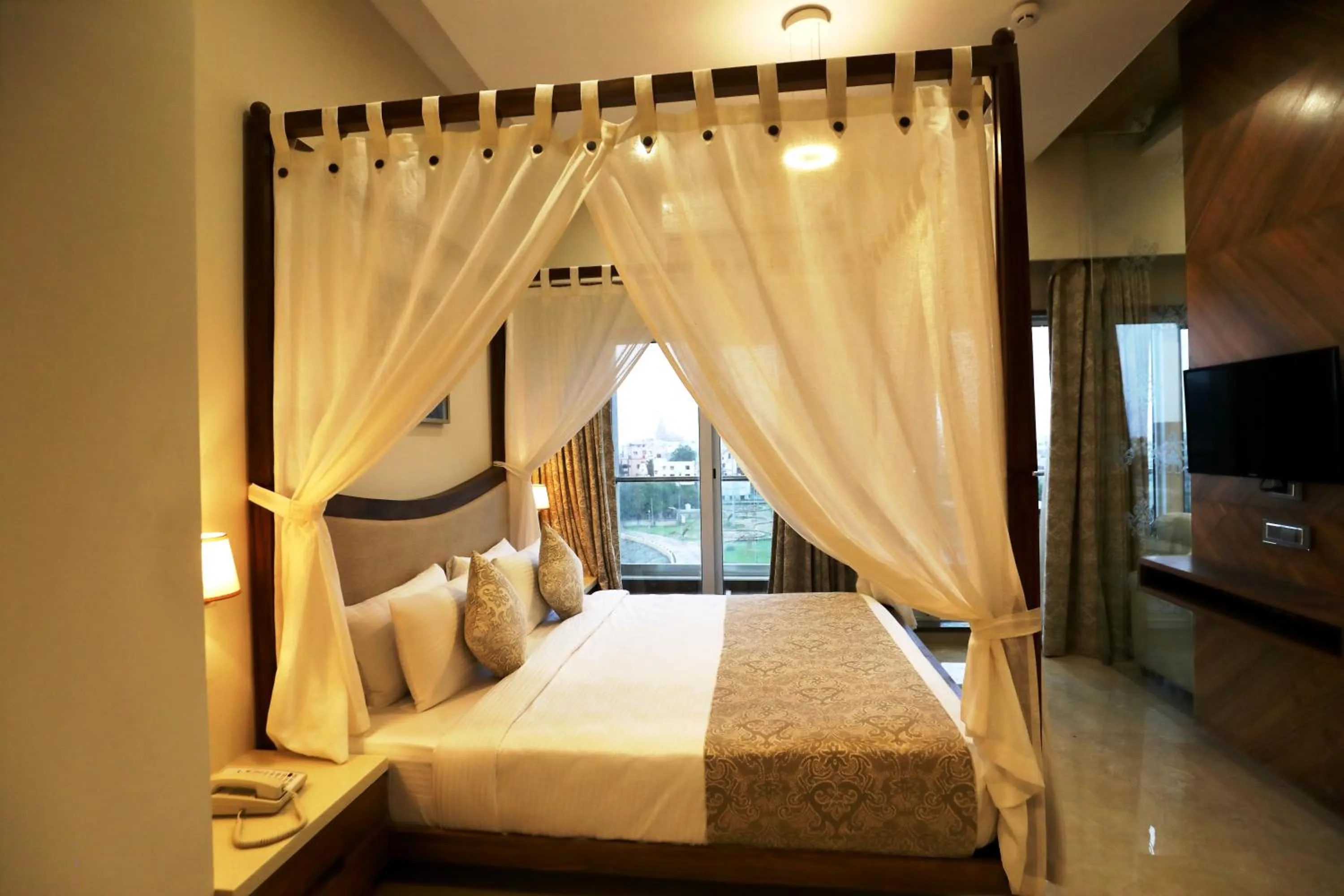 Bedroom, Bed in VITS Devbhumi, Dwarka