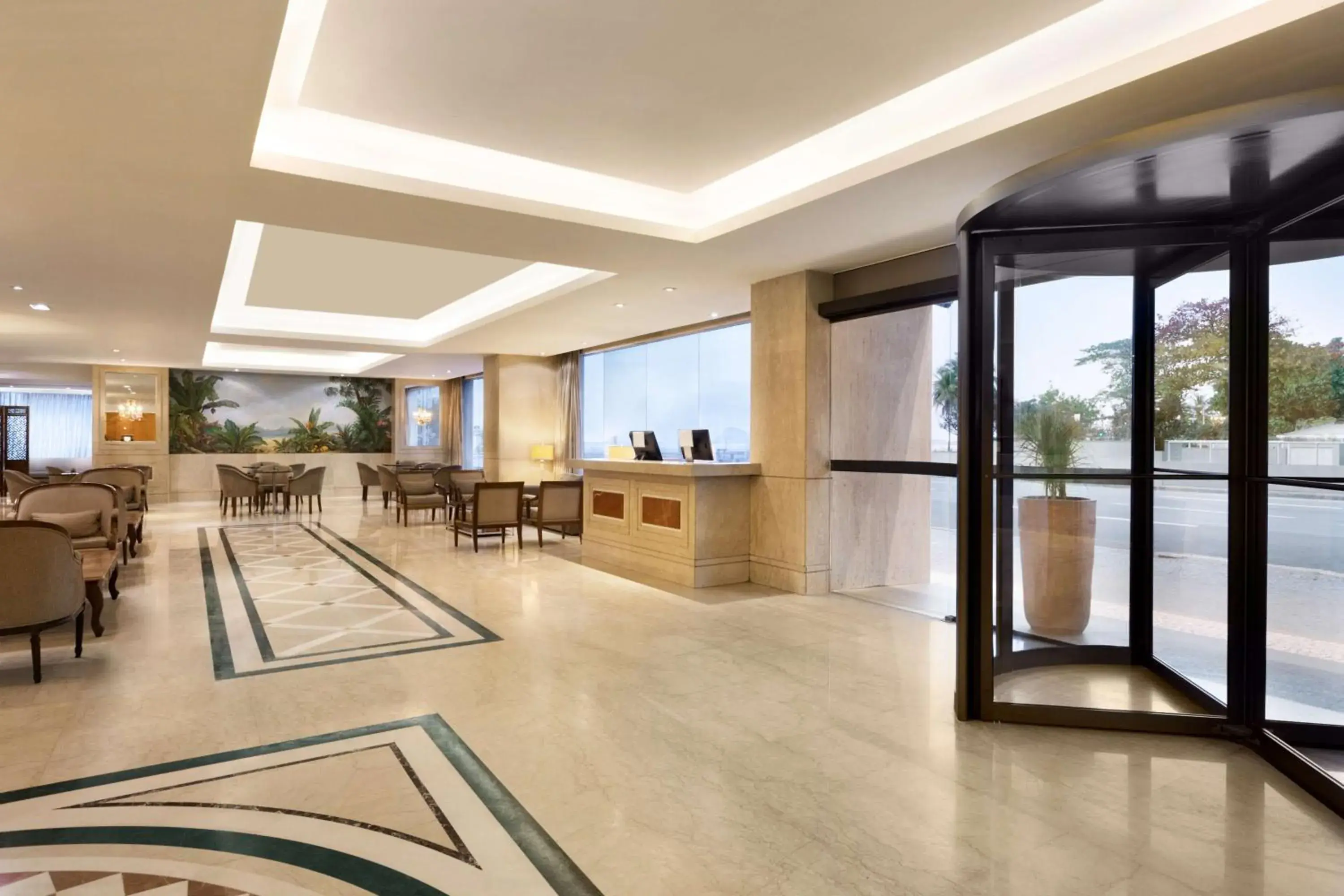 Lobby or reception in Hilton Copacabana Rio de Janeiro Lobby or reception in Hilton Copacabana Rio de Janeiro