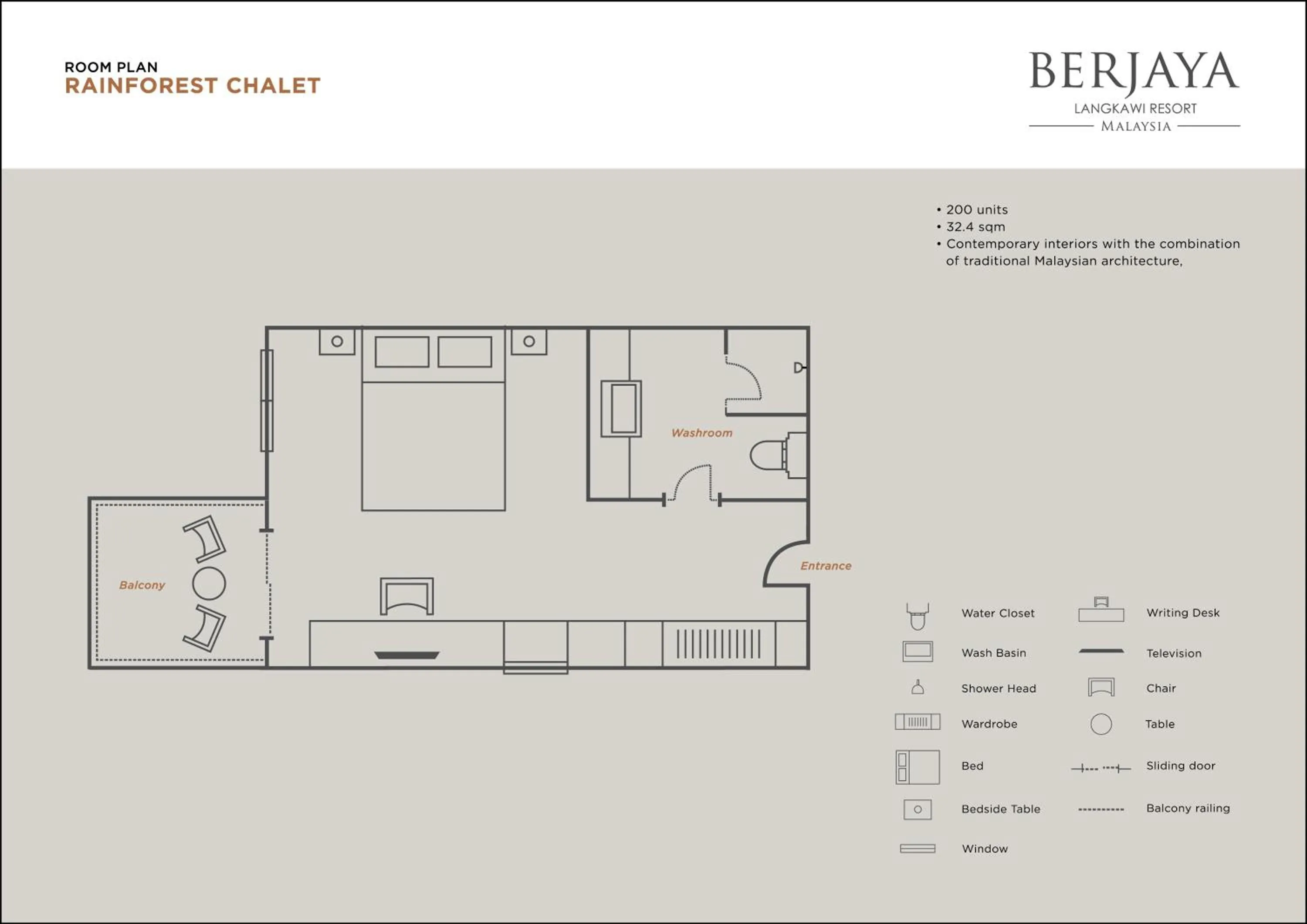 Floor plan in Berjaya Langkawi Resort