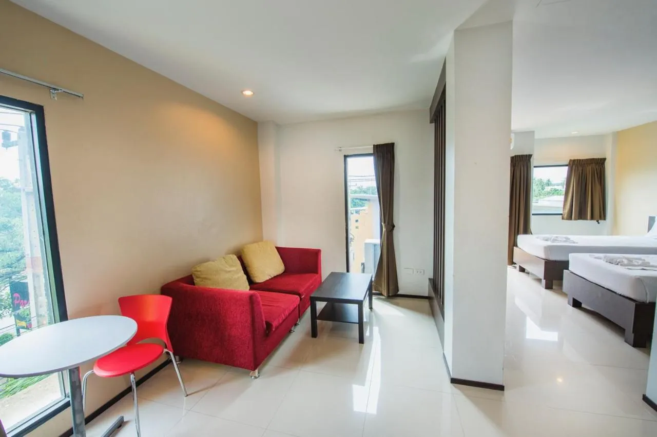 Living room, Bed in Paradise Resort