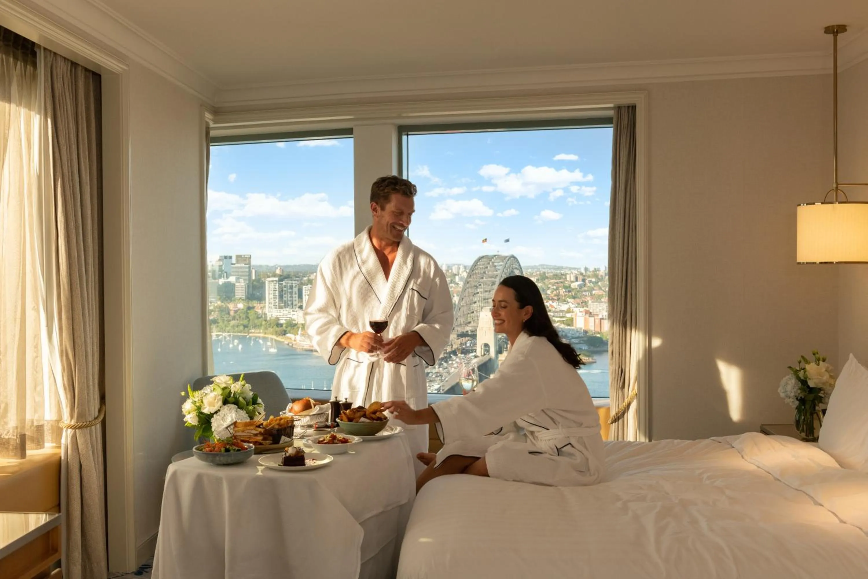 City view, Bed in Shangri-La Sydney