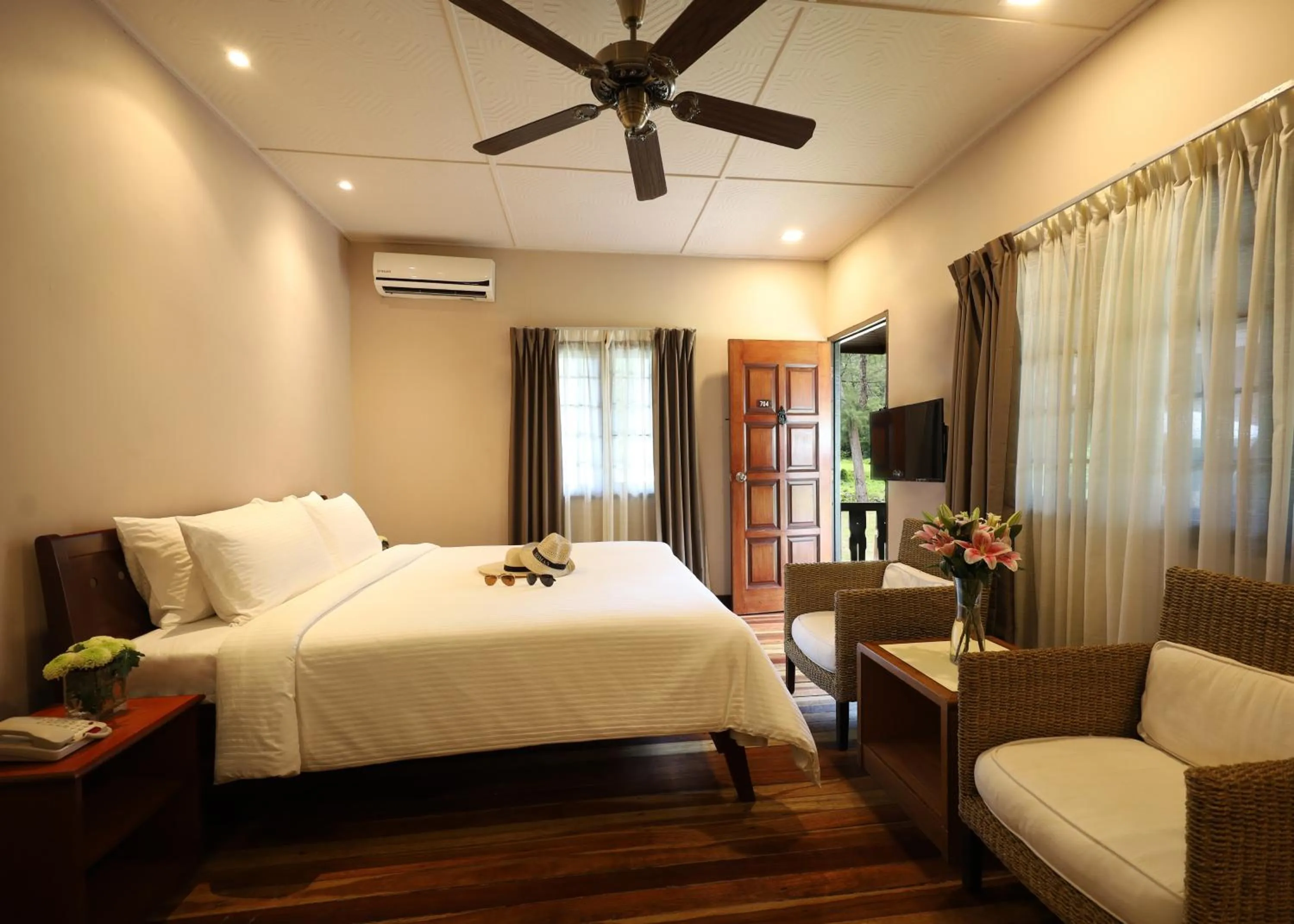 Bedroom, Bed in Berjaya Tioman Resort