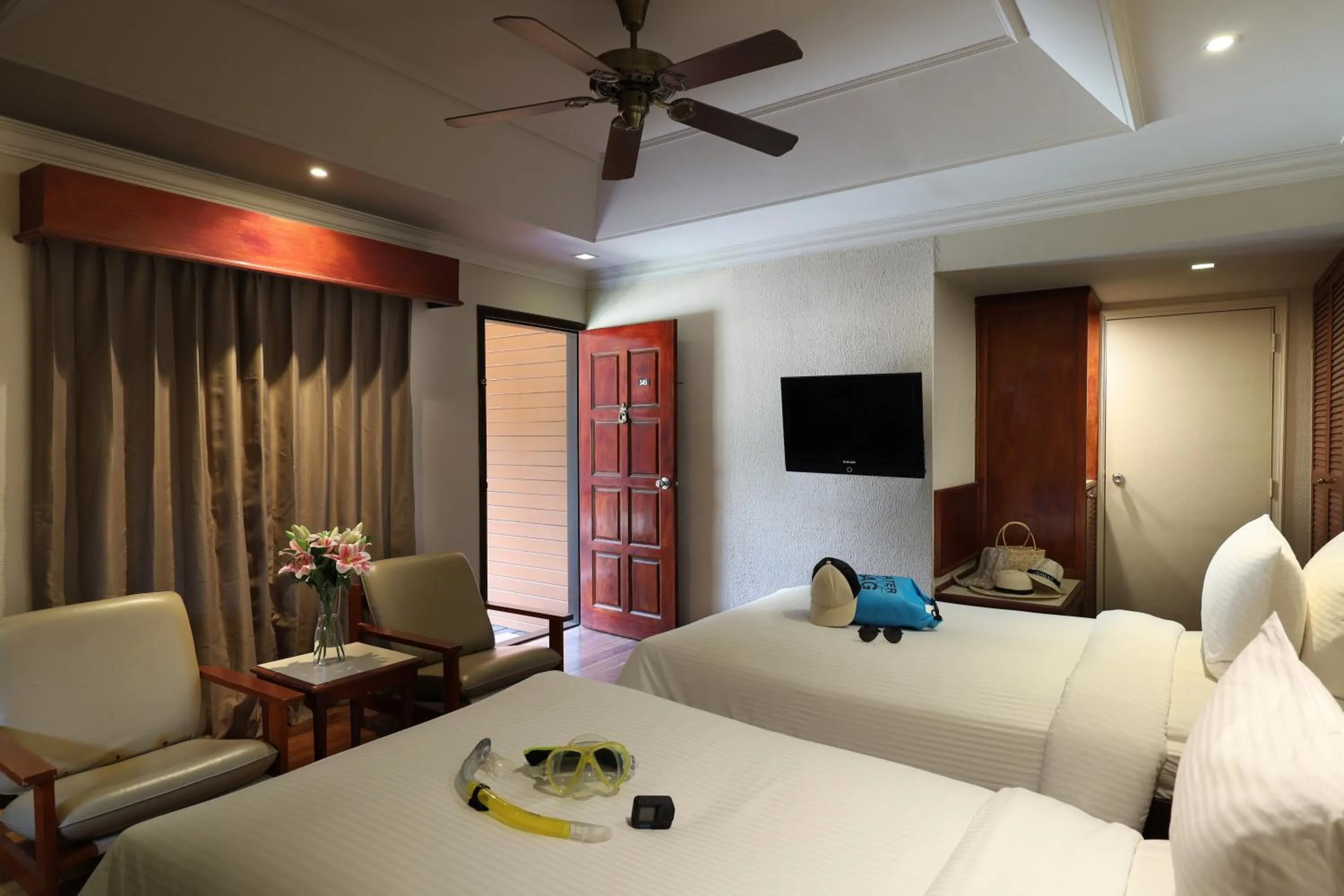 Bed in Berjaya Tioman Resort