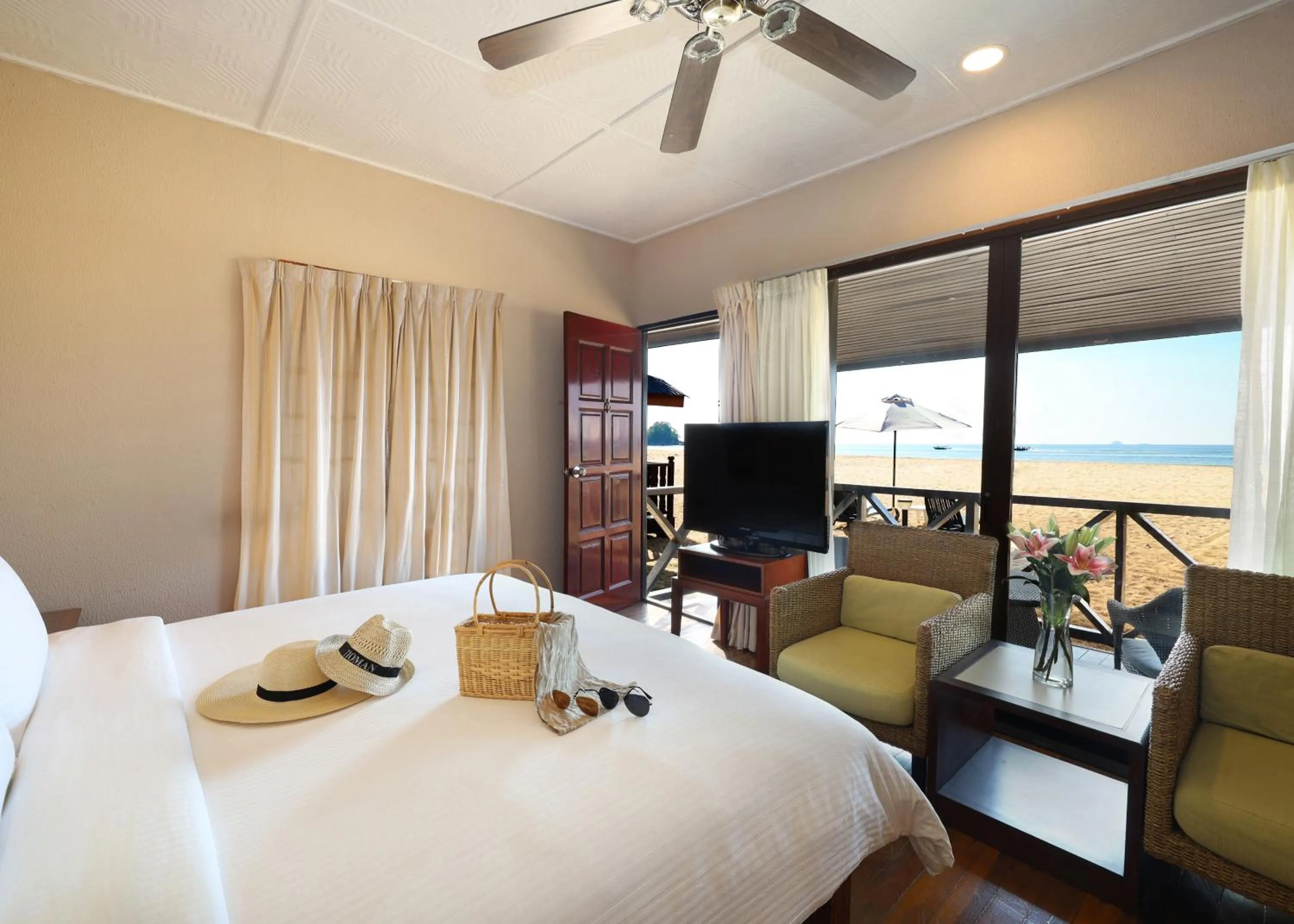 Bedroom, Bed in Berjaya Tioman Resort