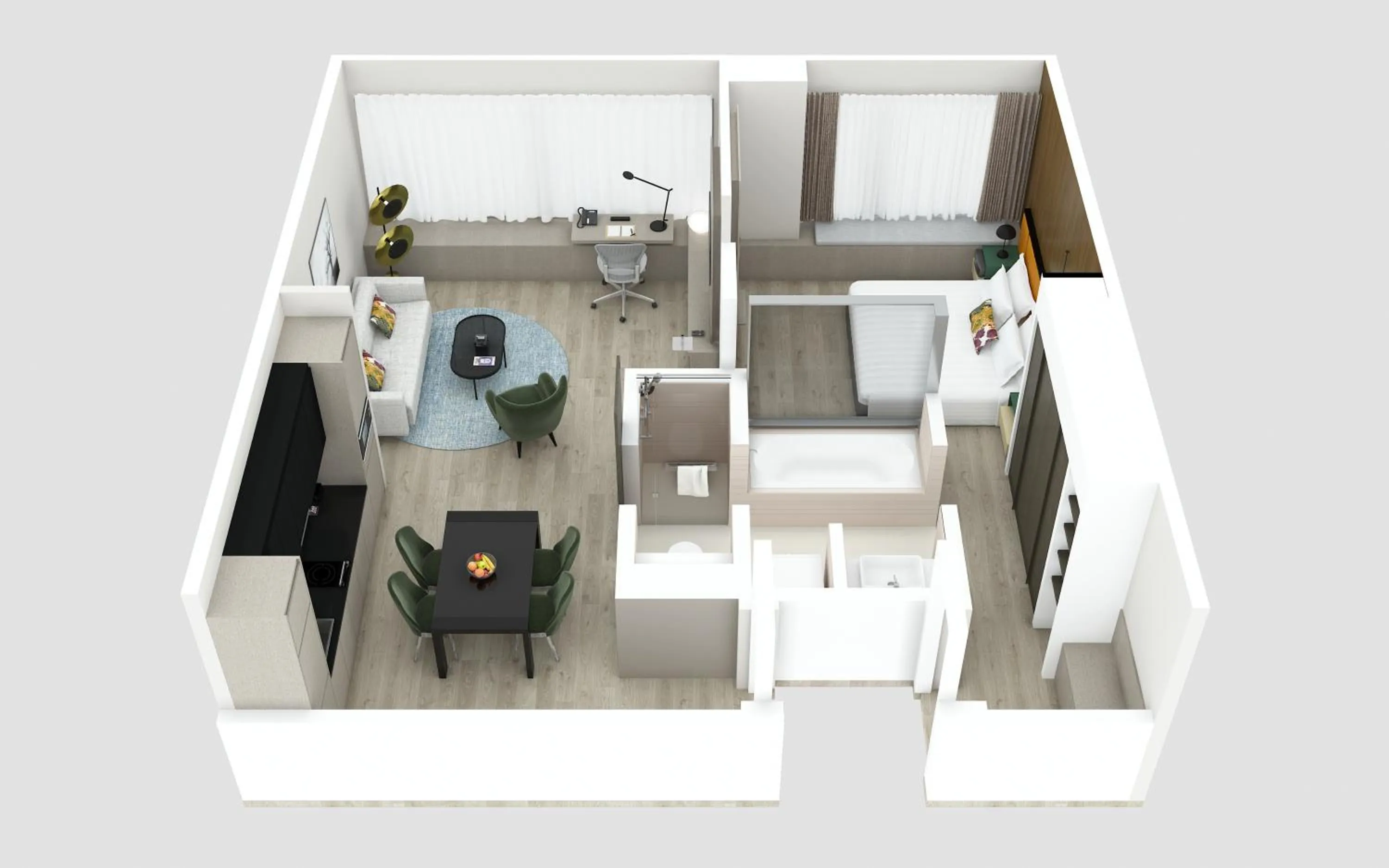 Photo of the whole room in Pan Pacific Serviced Suites Orchard, Singapore