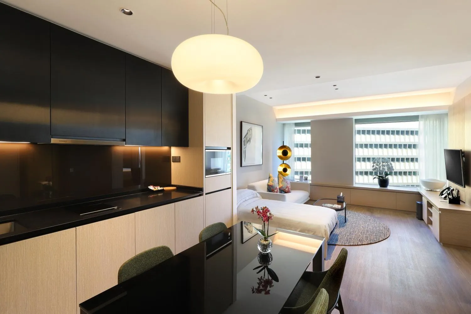 Living room in Pan Pacific Serviced Suites Orchard, Singapore