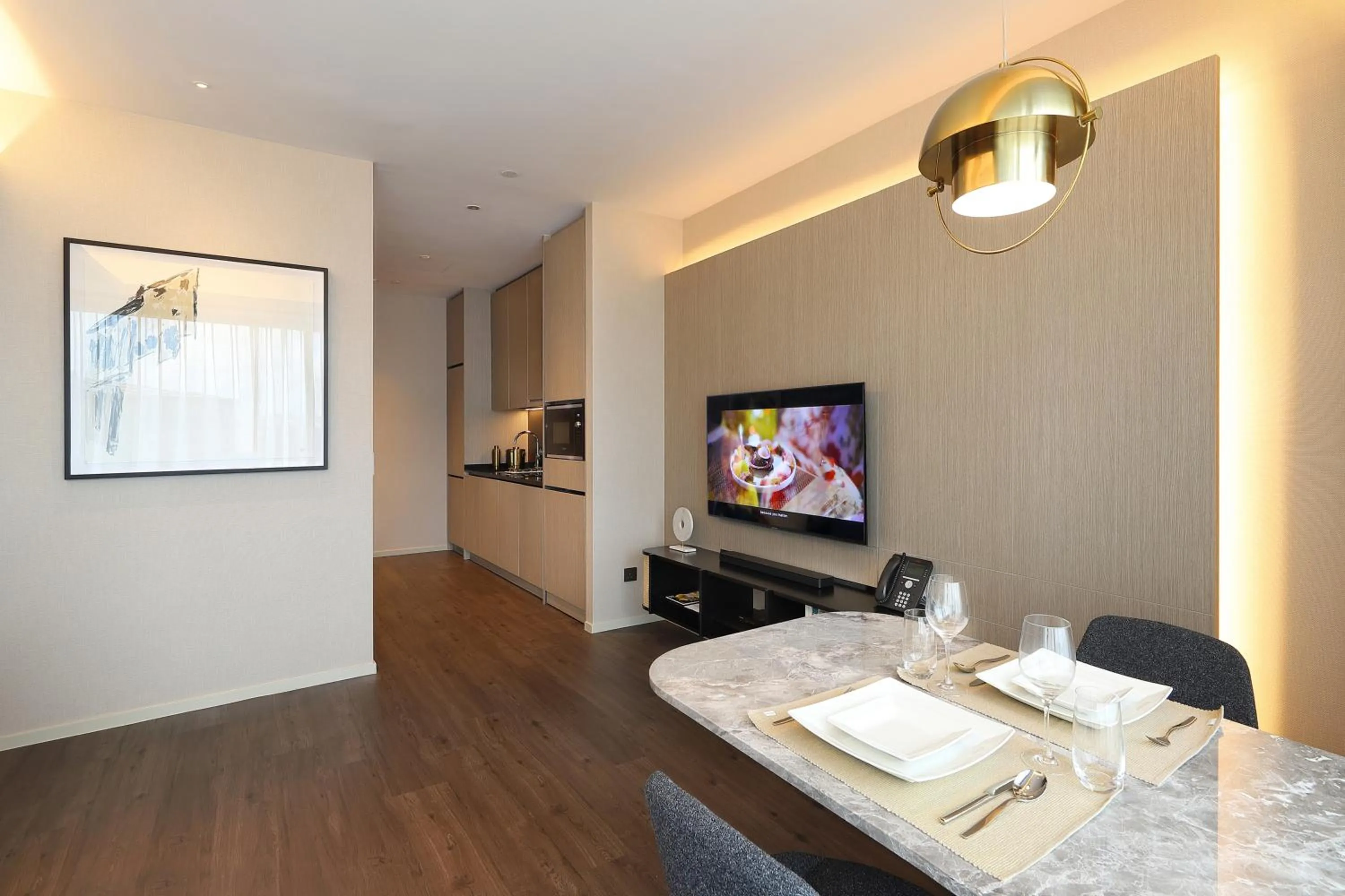 Seating area in Pan Pacific Serviced Suites Orchard, Singapore