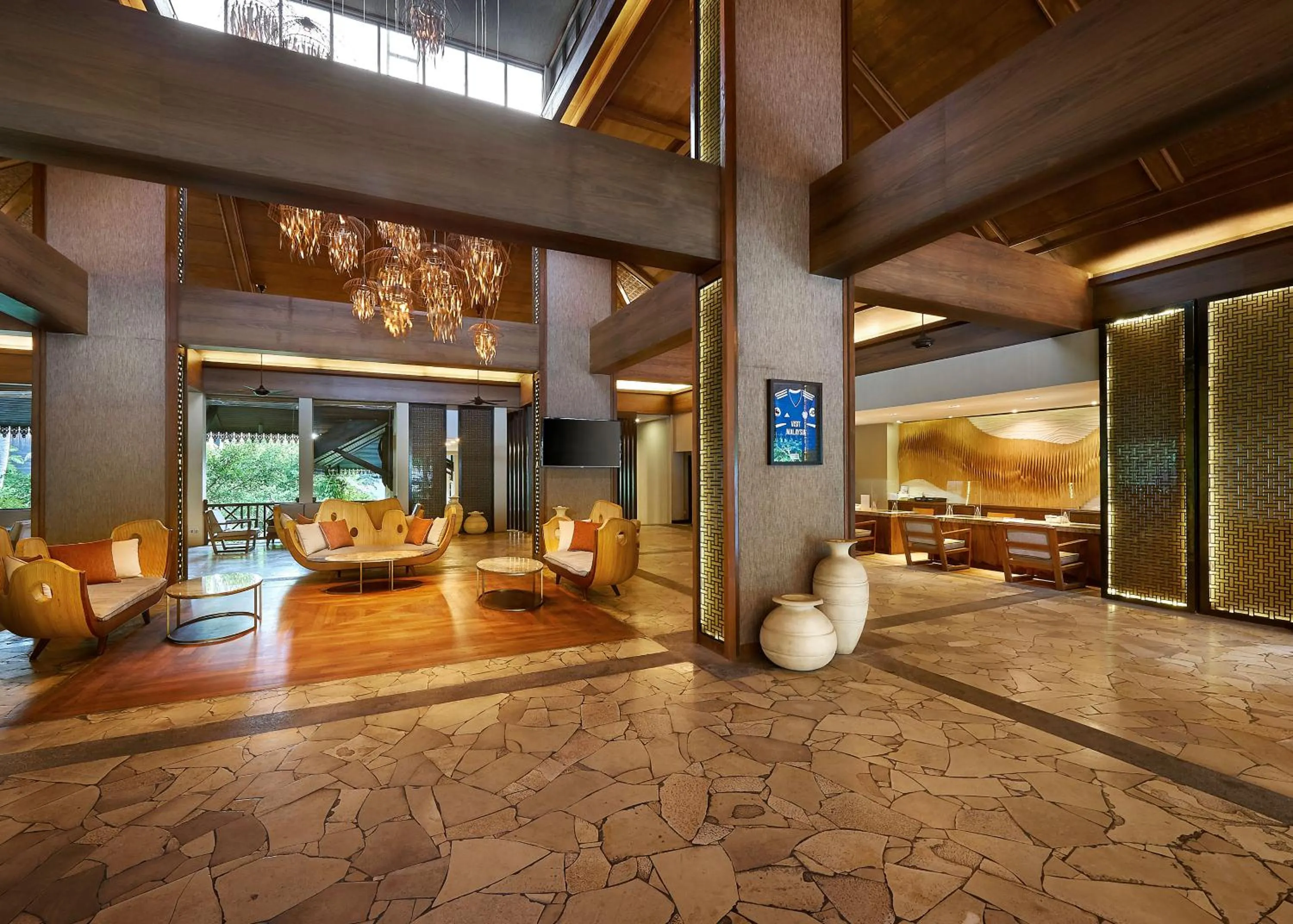 Lobby or reception in The Taaras Beach & Spa Resort