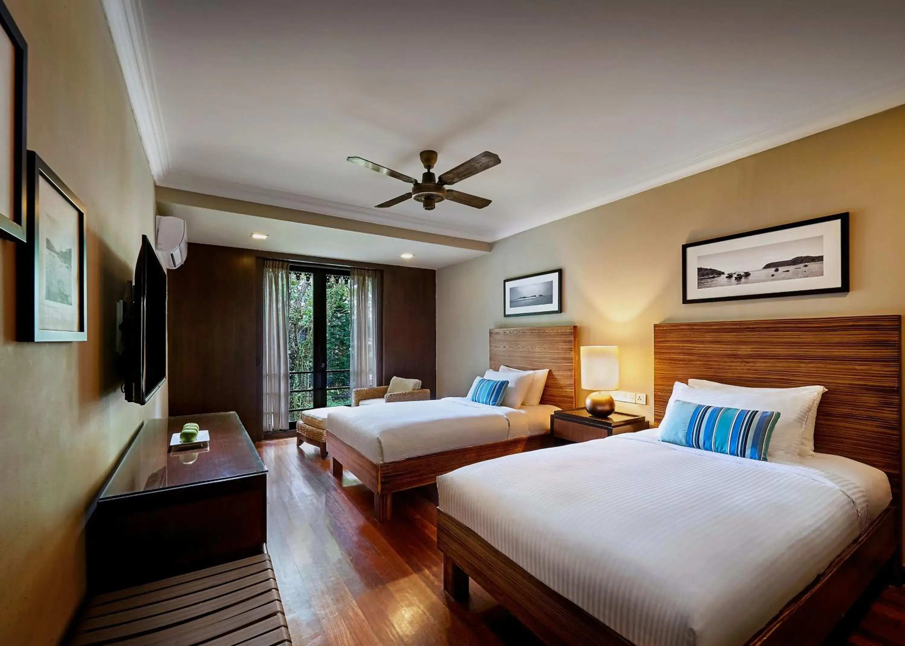 Bed in The Taaras Beach & Spa Resort Bed in The Taaras Beach & Spa Resort