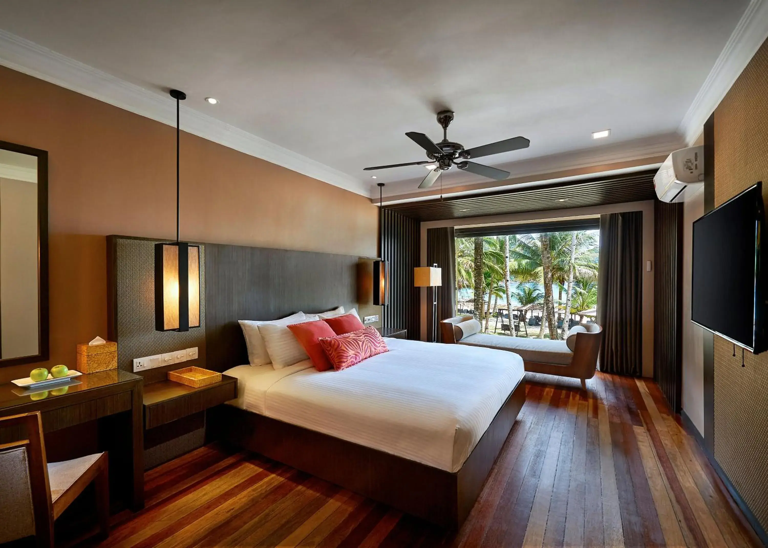 Bed in The Taaras Beach & Spa Resort Bed in The Taaras Beach & Spa Resort
