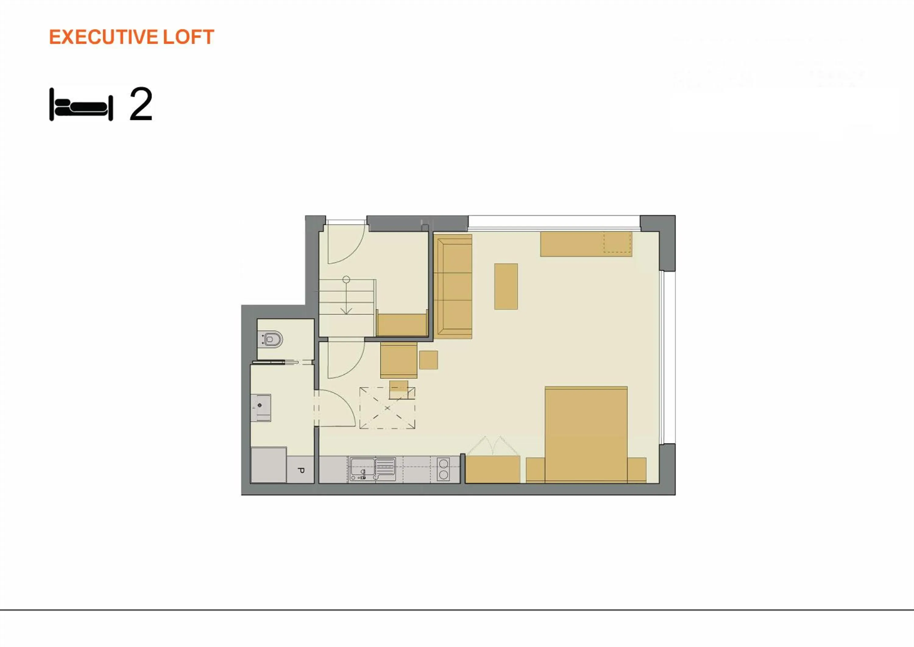 Floor plan in DownTown Suites Belohorska