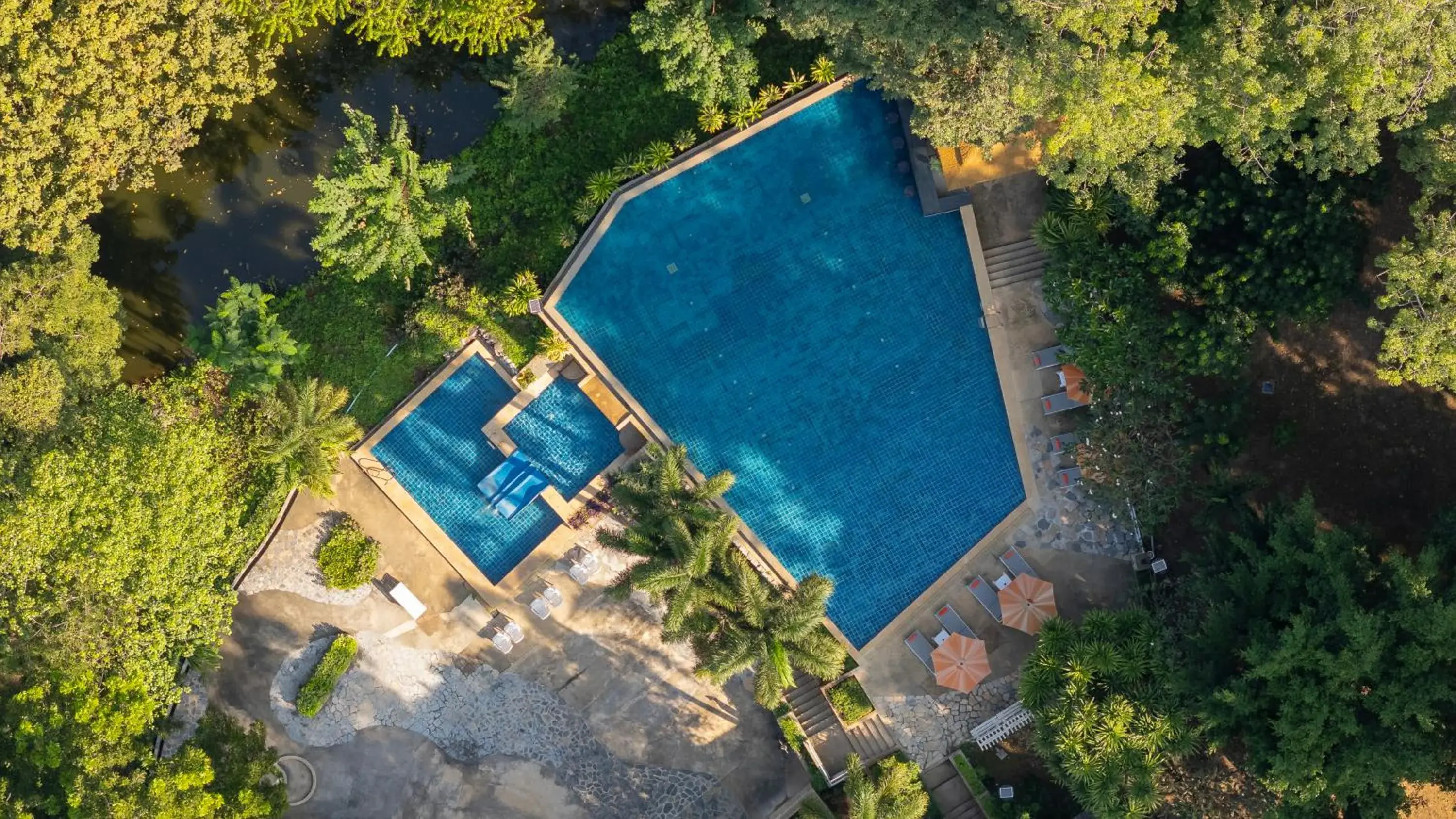 Bird's eye view in Comsaed River Kwai Resort Bird's eye view in Comsaed River Kwai Resort