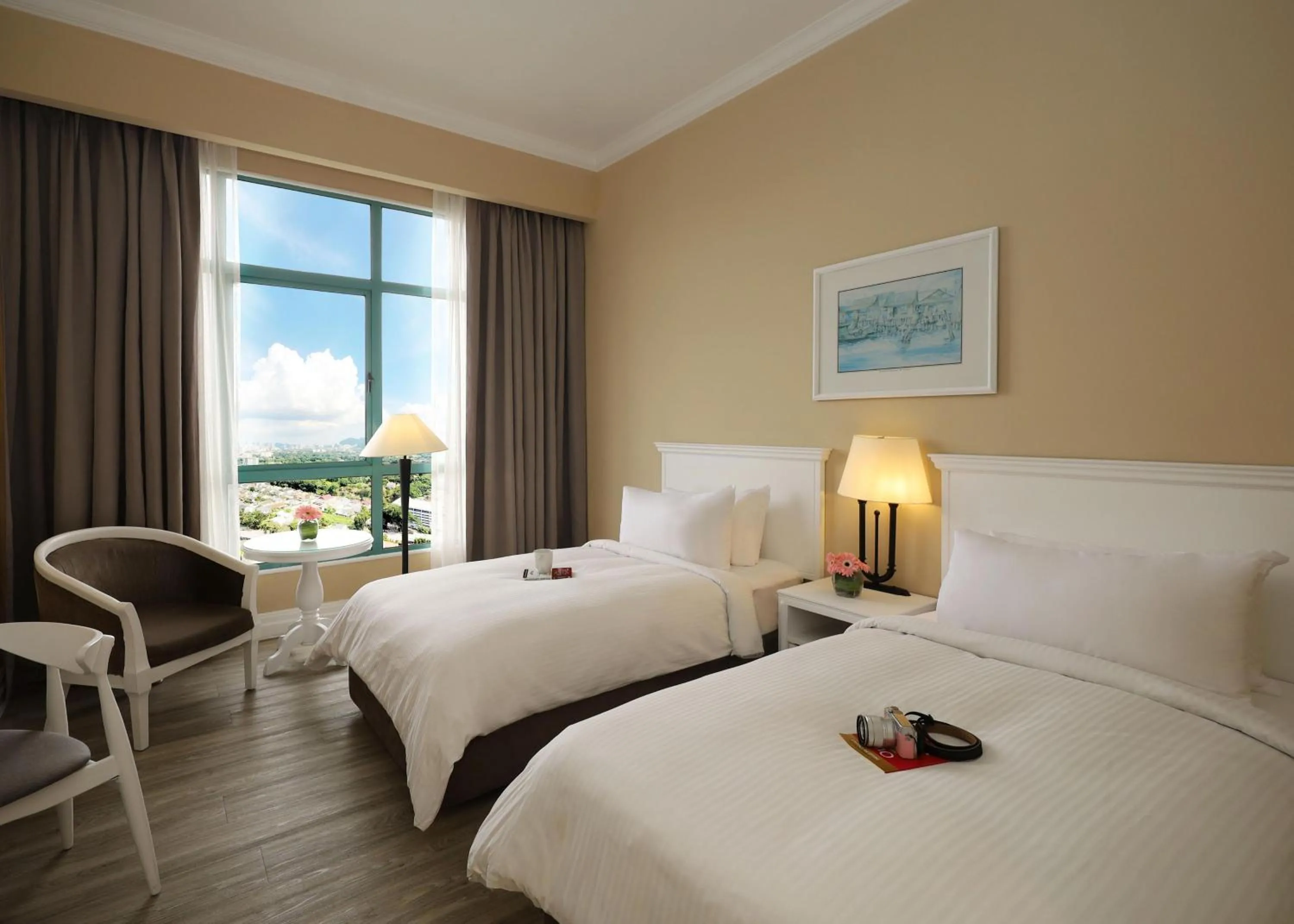 Bed in Berjaya Penang Hotel