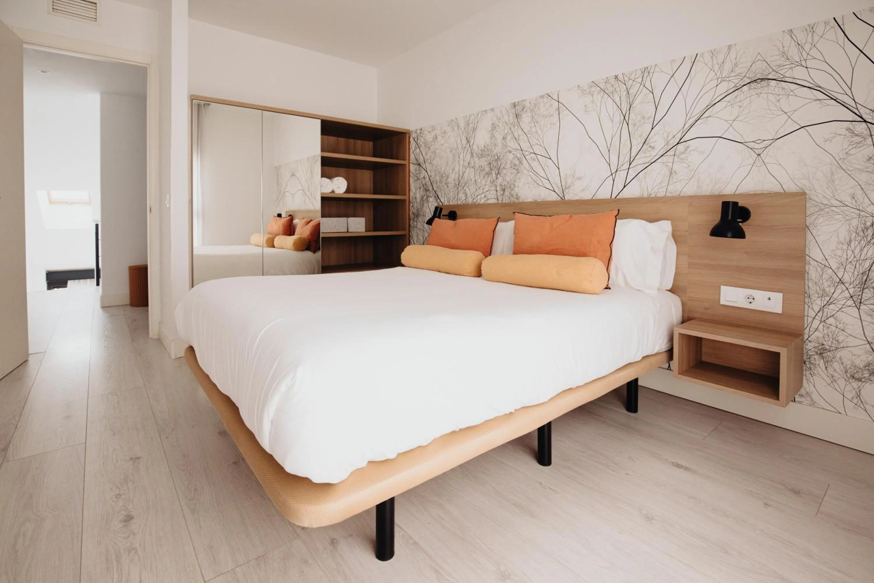 Bed in Aspasios Atocha Apartments