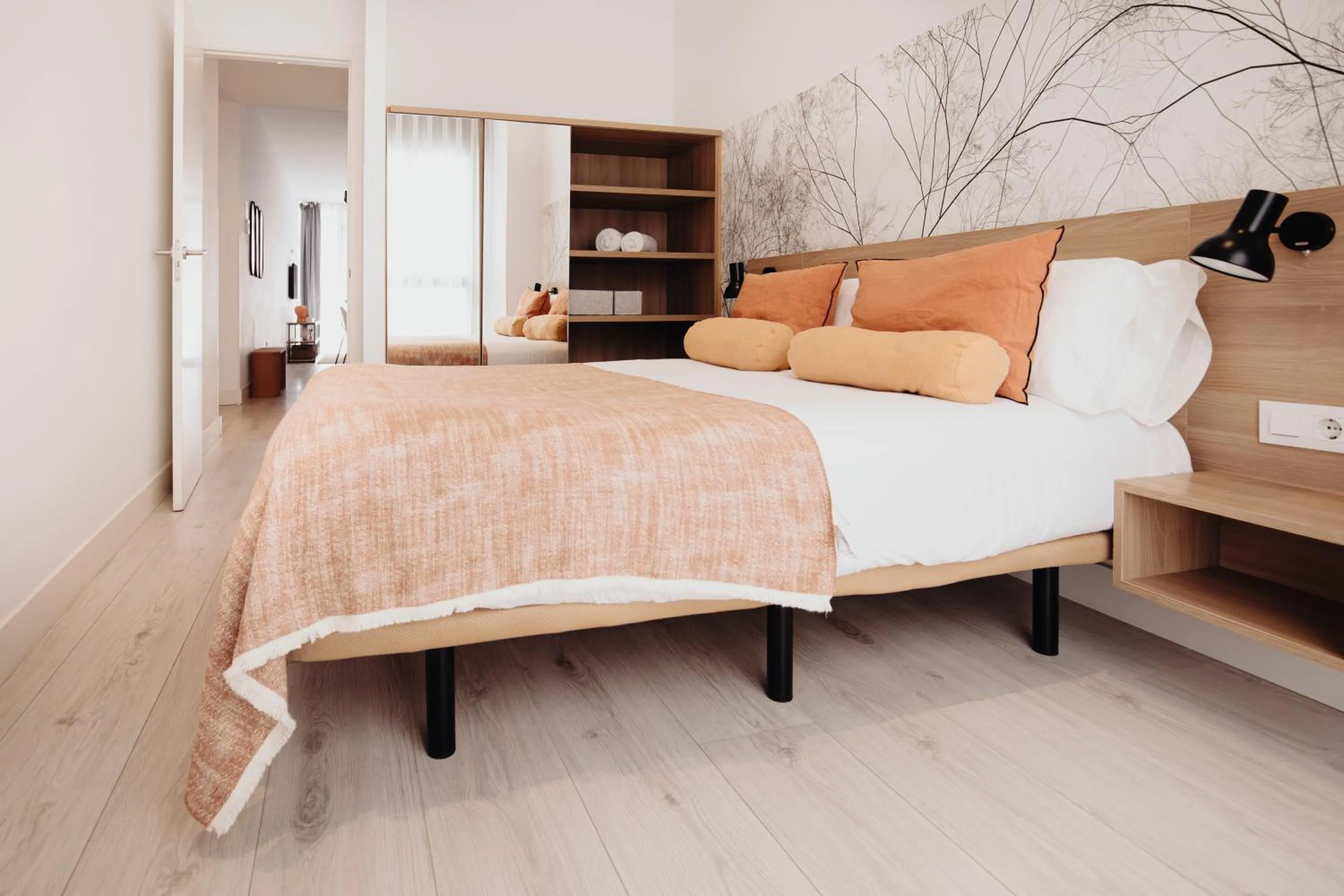 Bed in Aspasios Atocha Apartments