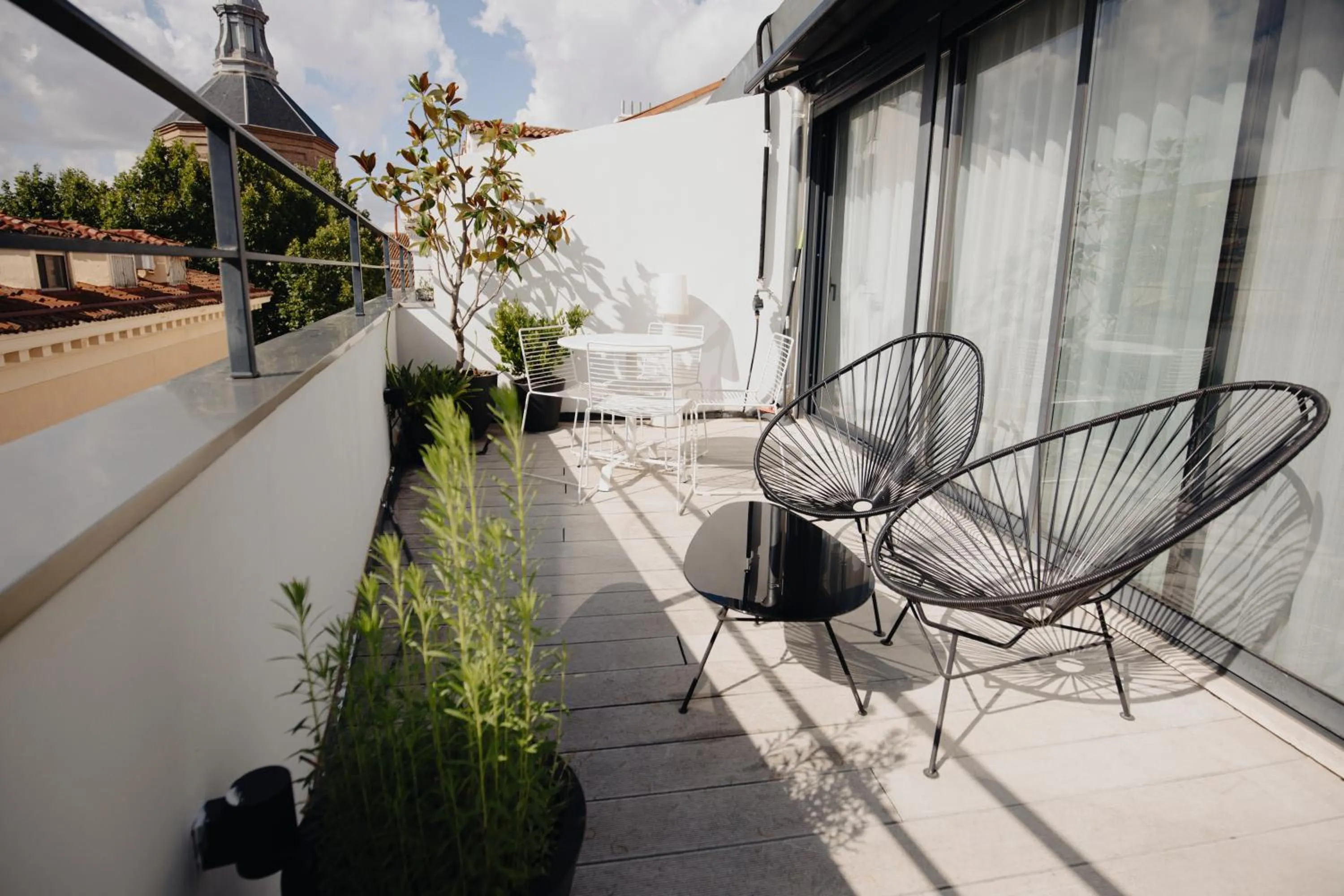 Balcony/Terrace in Aspasios Atocha Apartments