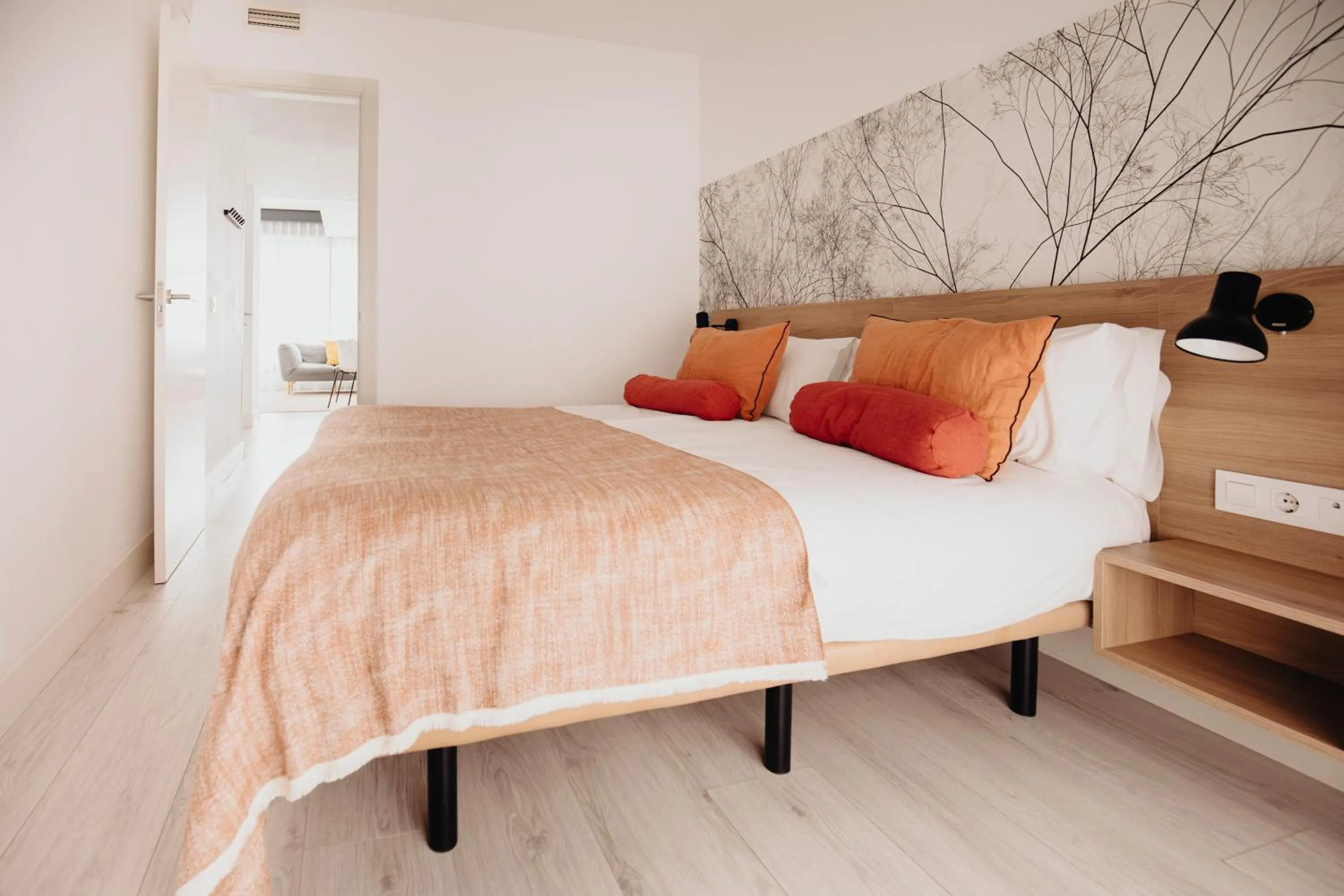 Bed in Aspasios Atocha Apartments