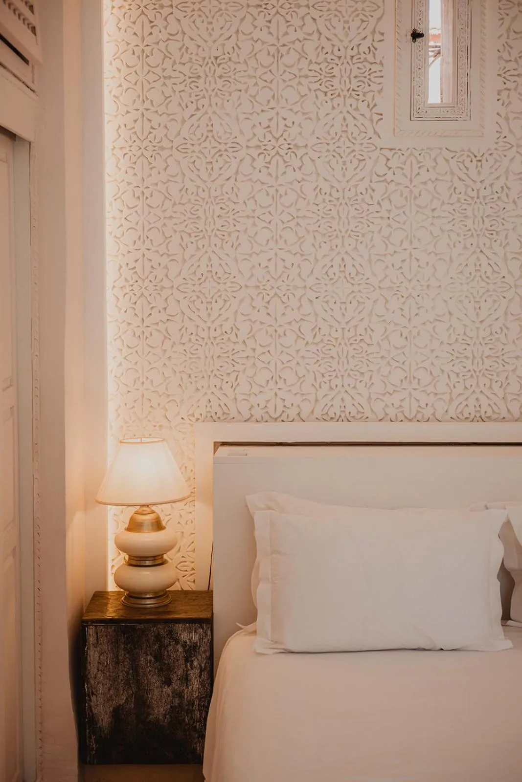 Bed in Riad Le Rihani