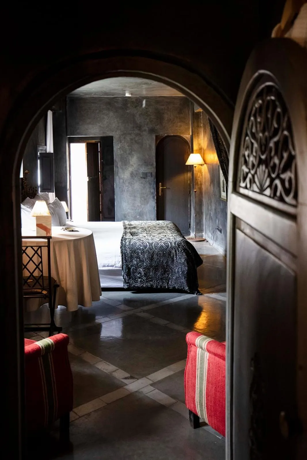 Bed in Riad Le Rihani