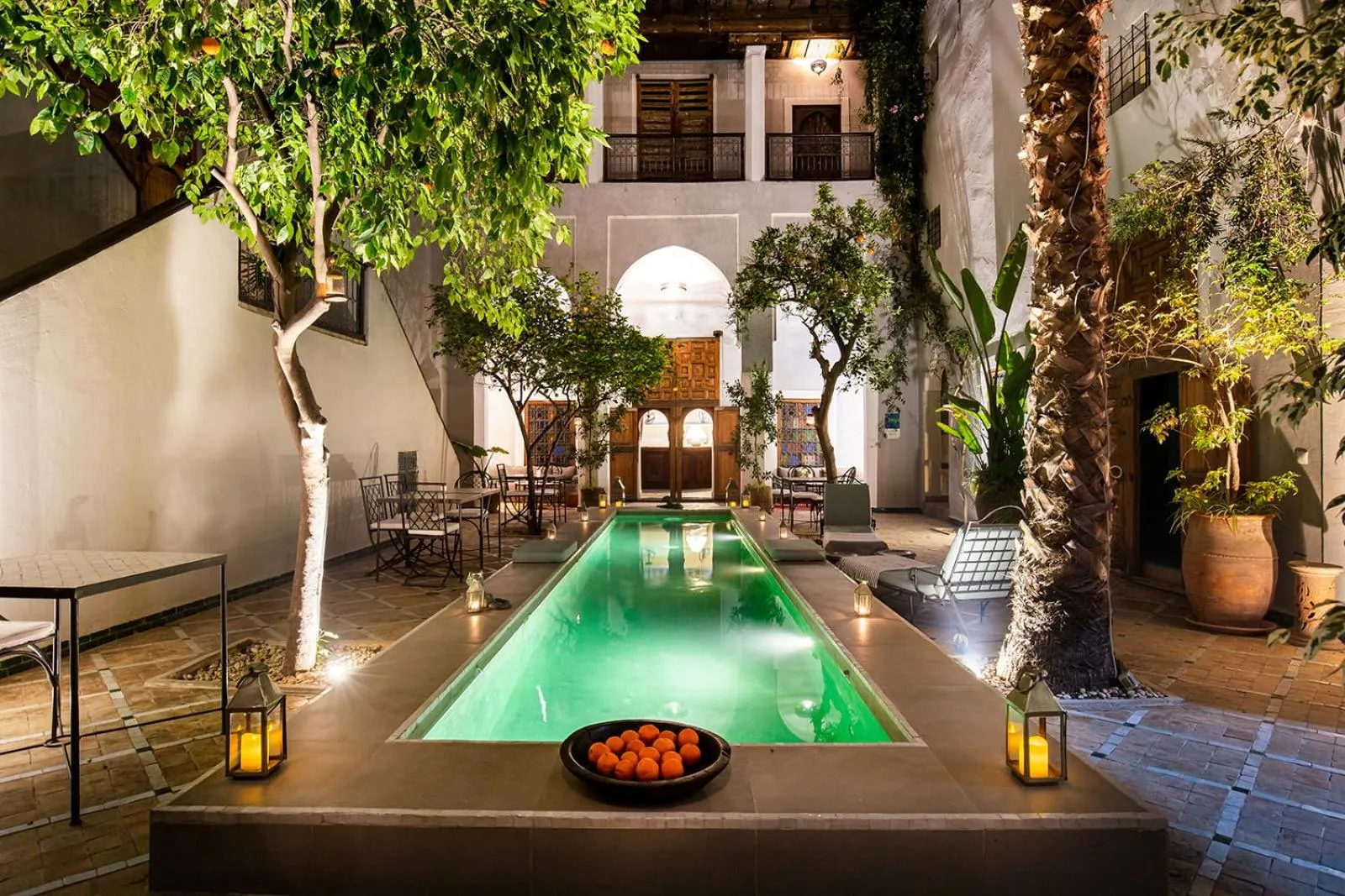 Pool view in Riad Le Rihani