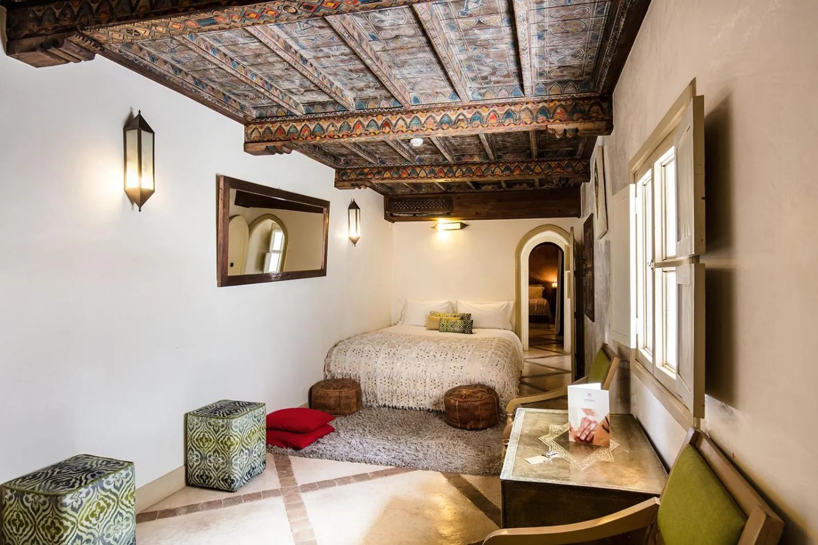 Bed in Riad Le Rihani