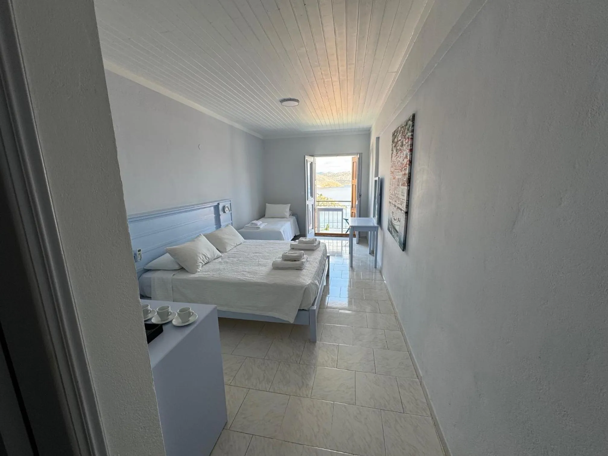 Bedroom, Bed in Hotel Fiona Symi