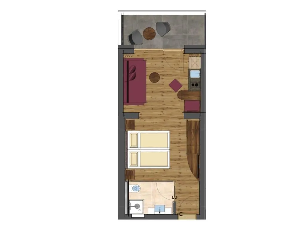 Floor plan in Aparthotel Dorfplatzl Garni Apartments & B&B