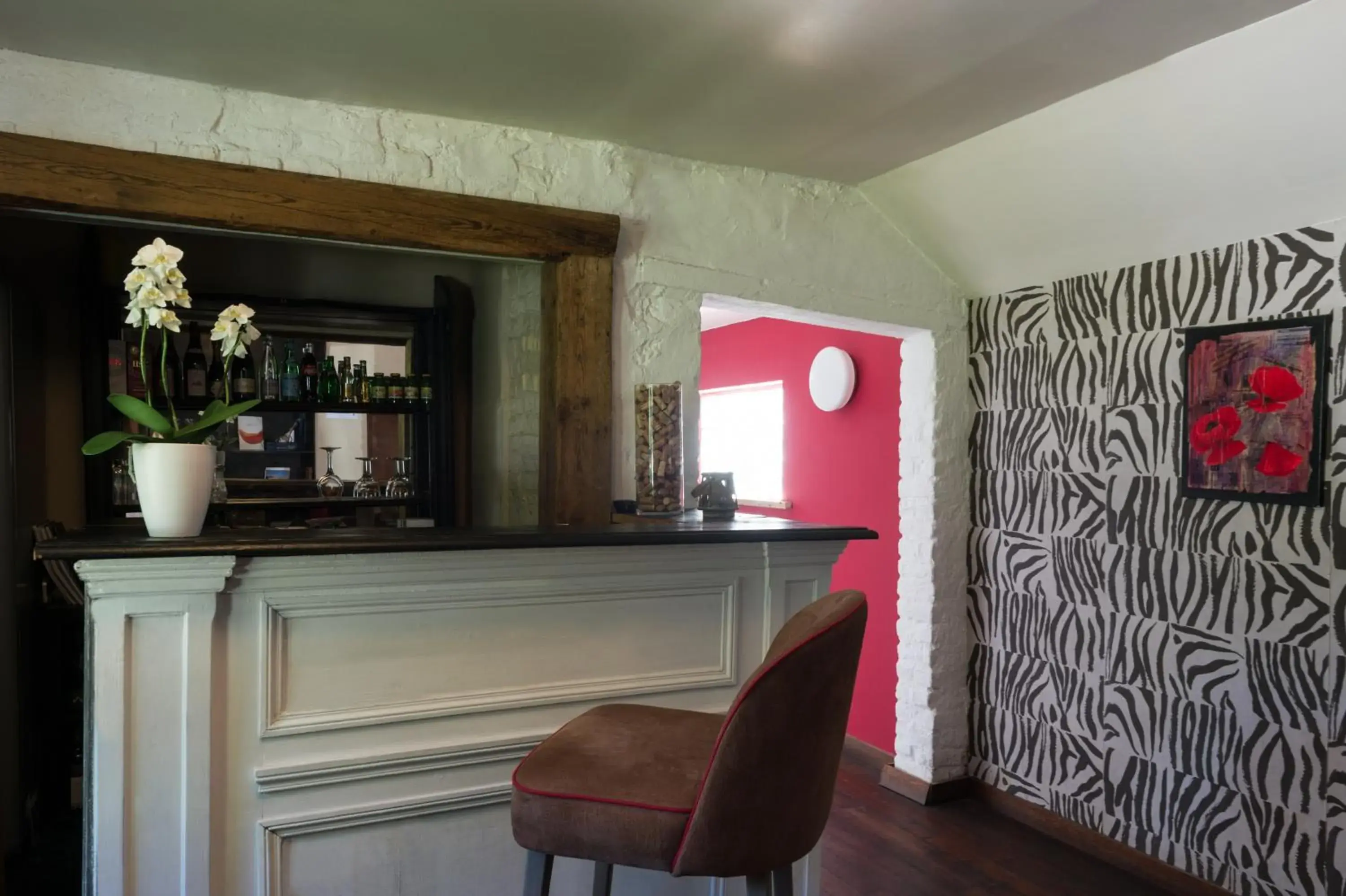 Lobby or reception in La Ferme Blanche, The Originals Relais Lobby or reception in La Ferme Blanche, The Originals Relais