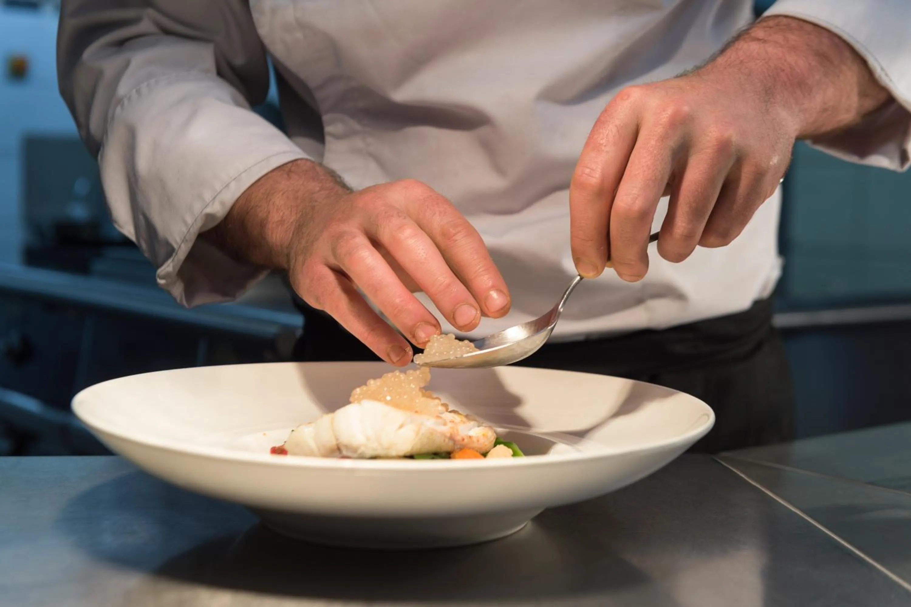 Food close-up in La Ferme Blanche, The Originals Relais