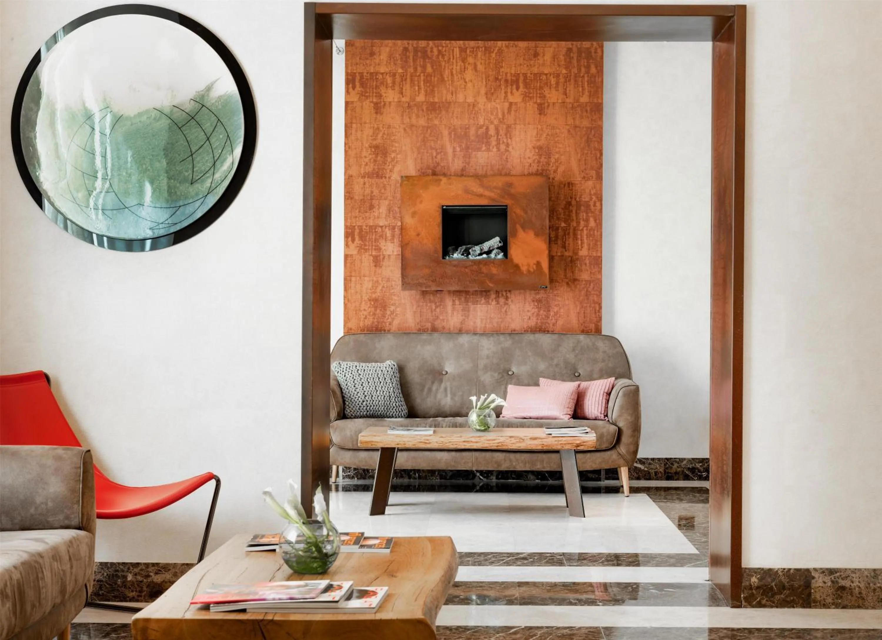 Lobby or reception in NH Collection Madrid Palacio de Tepa