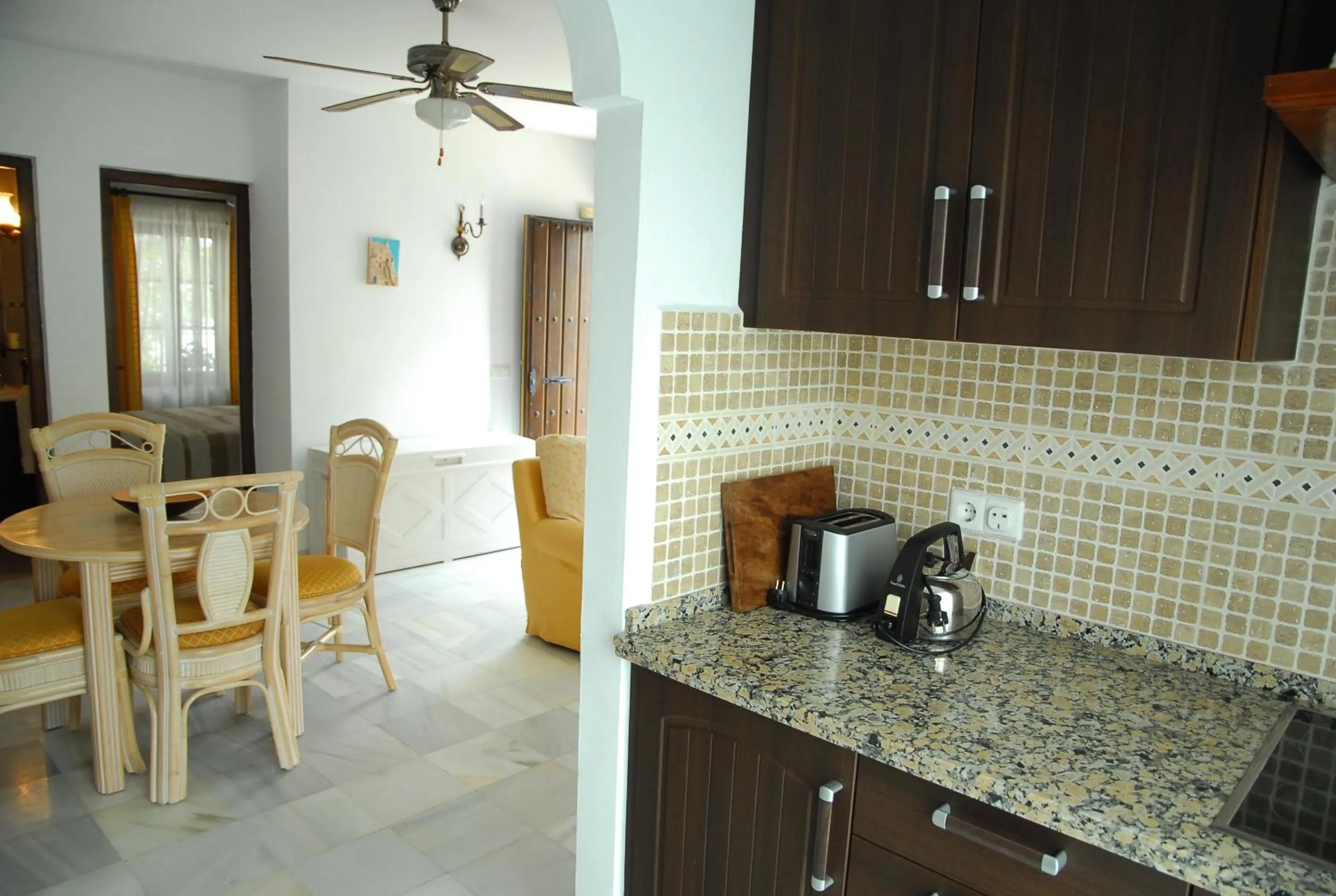 Communal kitchen in Mijas Pueblo Apartment