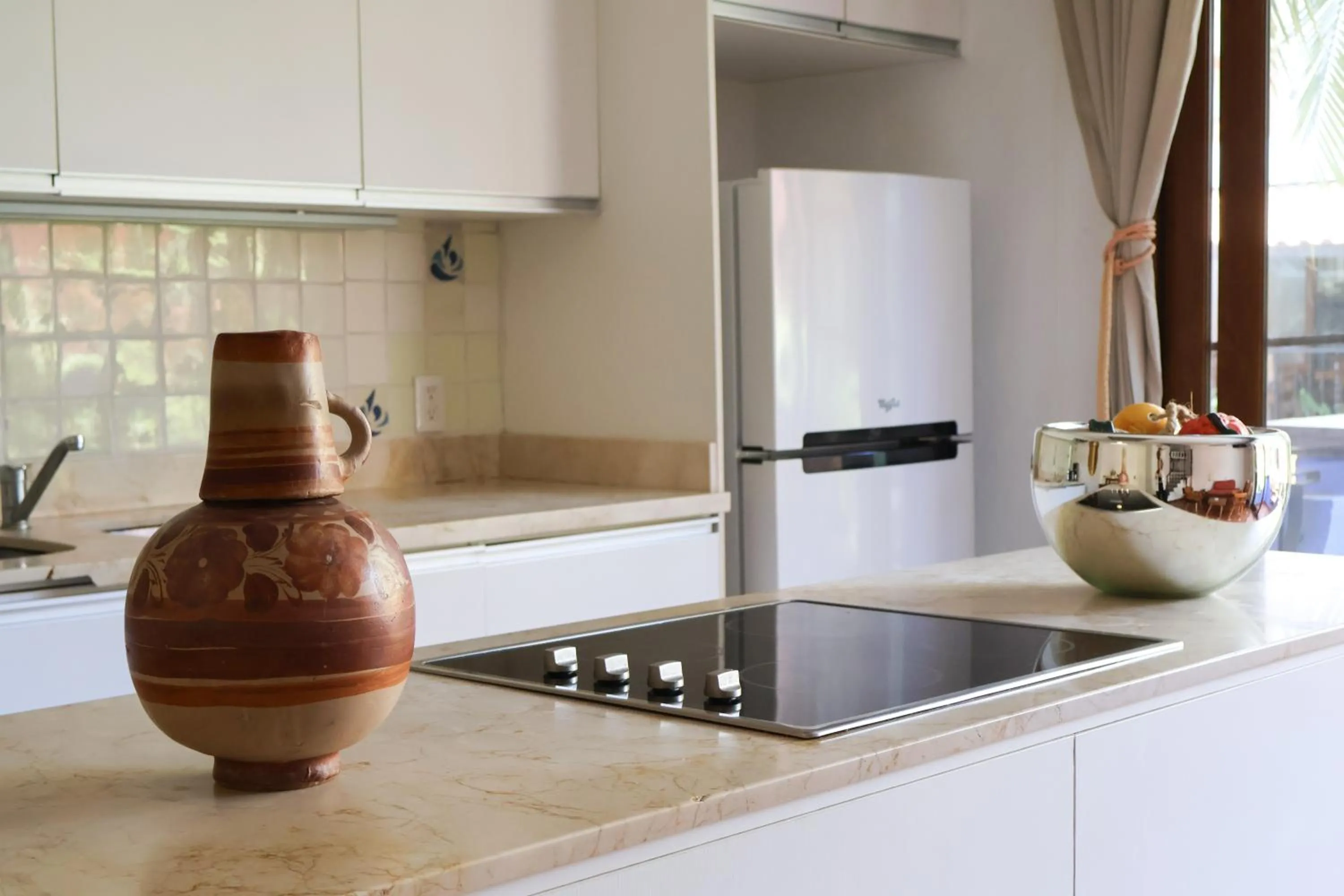 Kitchen or kitchenette in Casa Lotería -Pueblito Sayulita- Colorful, Family and Relax Experience with Private Parking and Pool