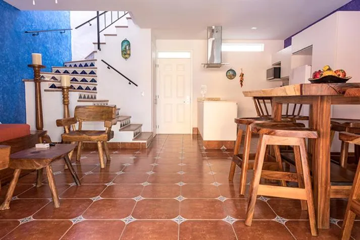 Living room in Casa Lotería -Pueblito Sayulita- Colorful, Family and Relax Experience with Private Parking and Pool