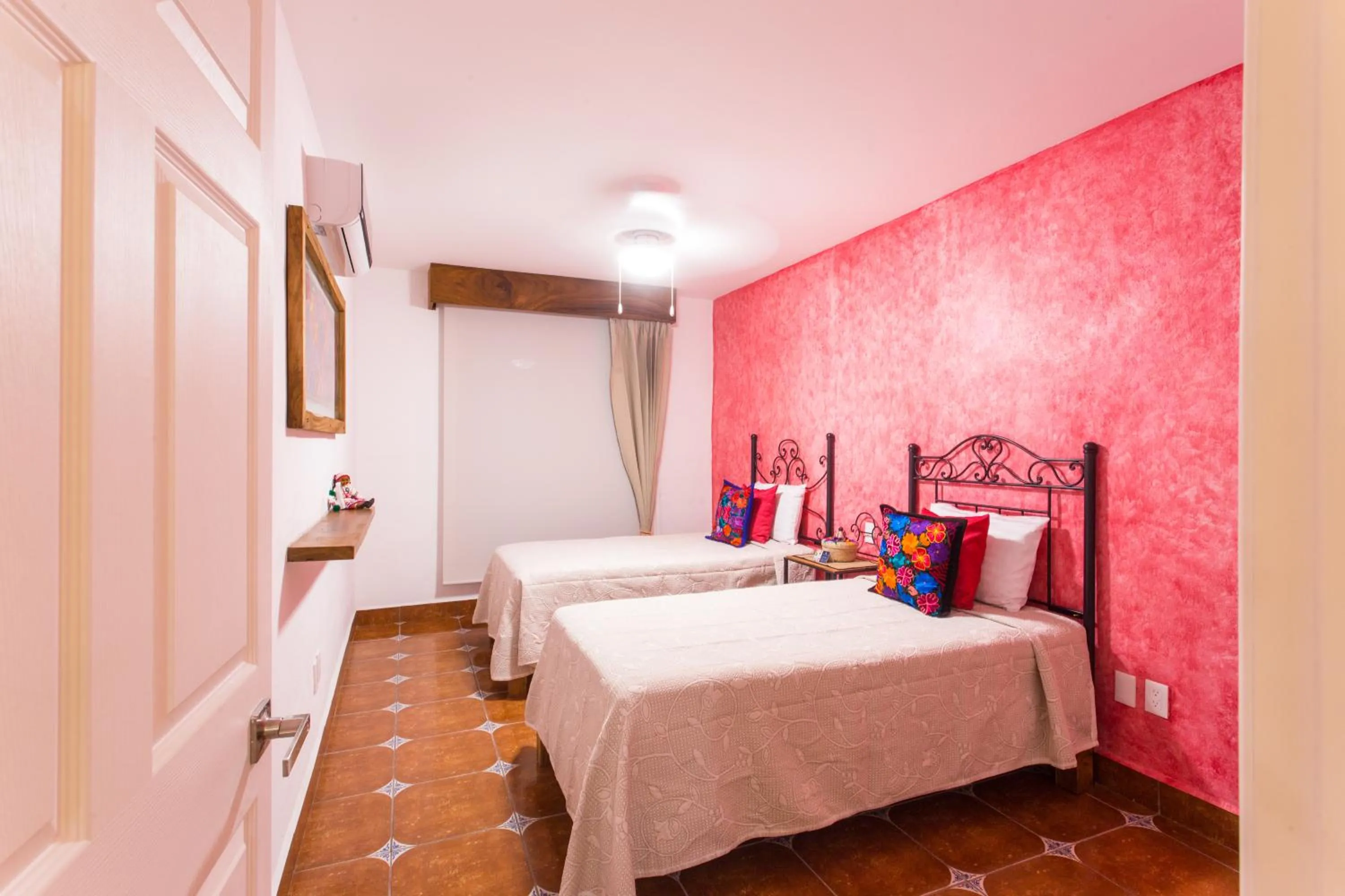 Bed in Casa Lotería -Pueblito Sayulita- Colorful, Family and Relax Experience with Private Parking and Pool