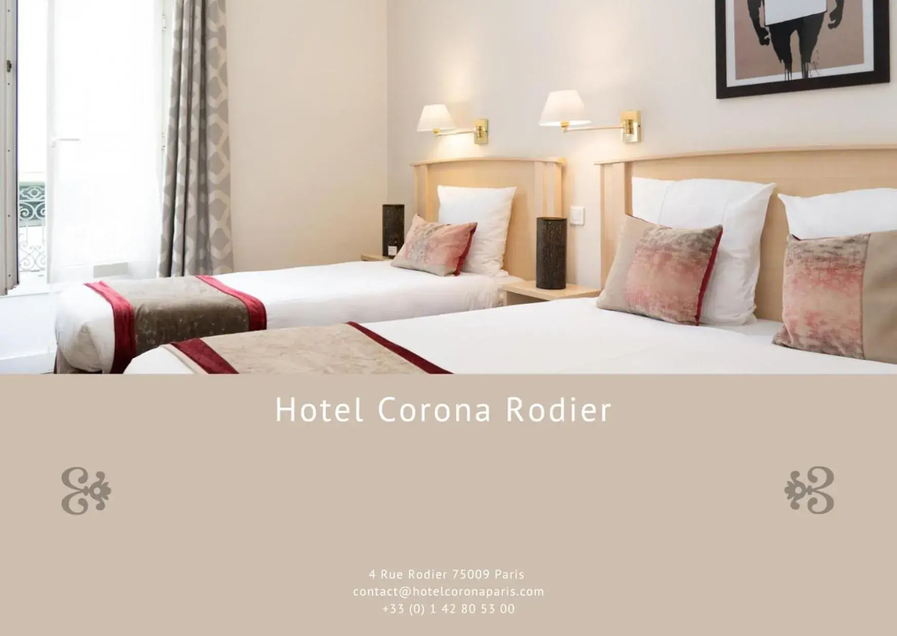 Bed in Hotel Corona -Rodier- Bed in Hotel Corona -Rodier-