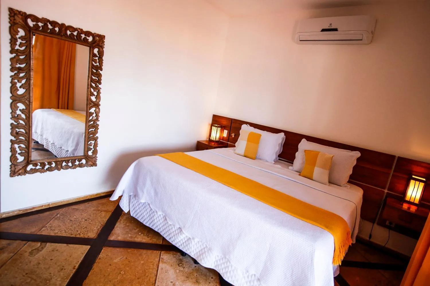 Bed in Pousada Tranquilandia Village