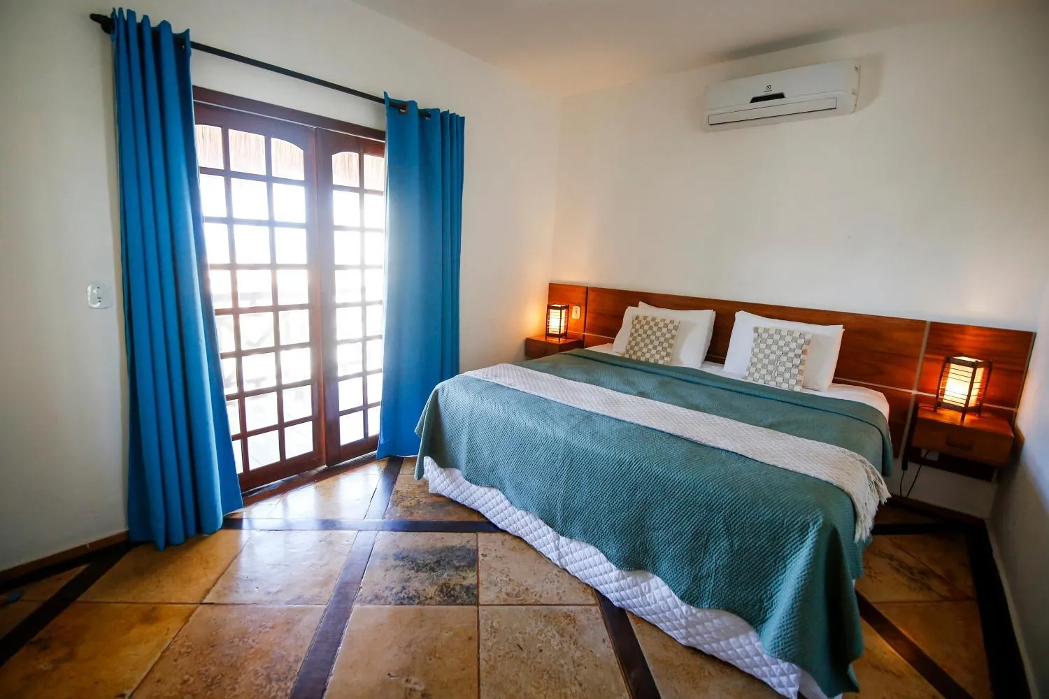 Bed in Pousada Tranquilandia Village