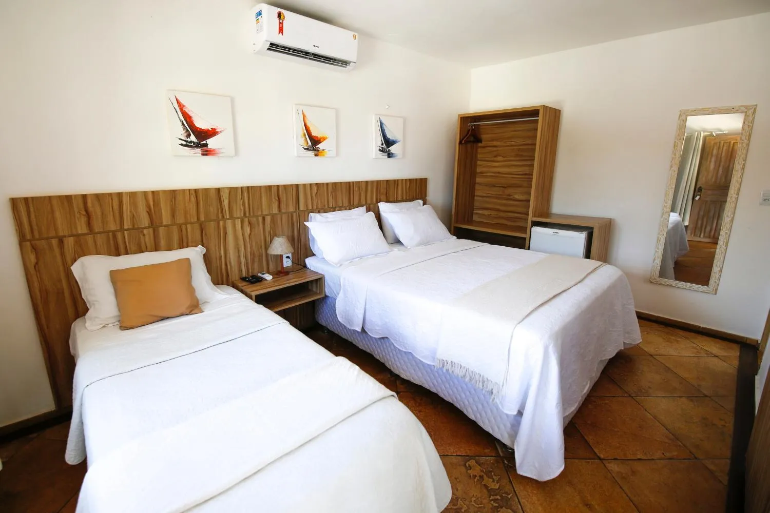 Bed in Pousada Tranquilandia Village