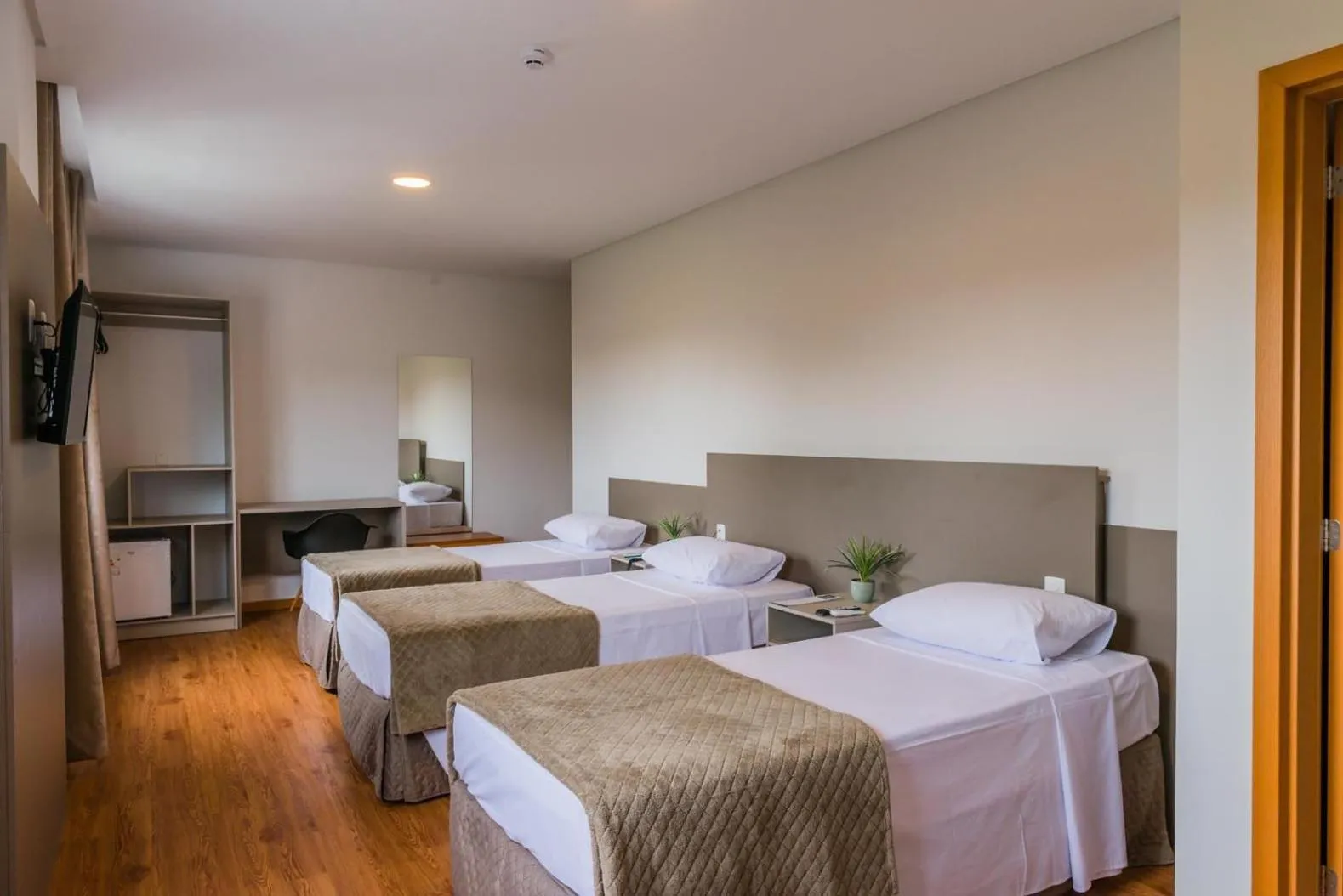 Bed in Tri Hotel São João Batista