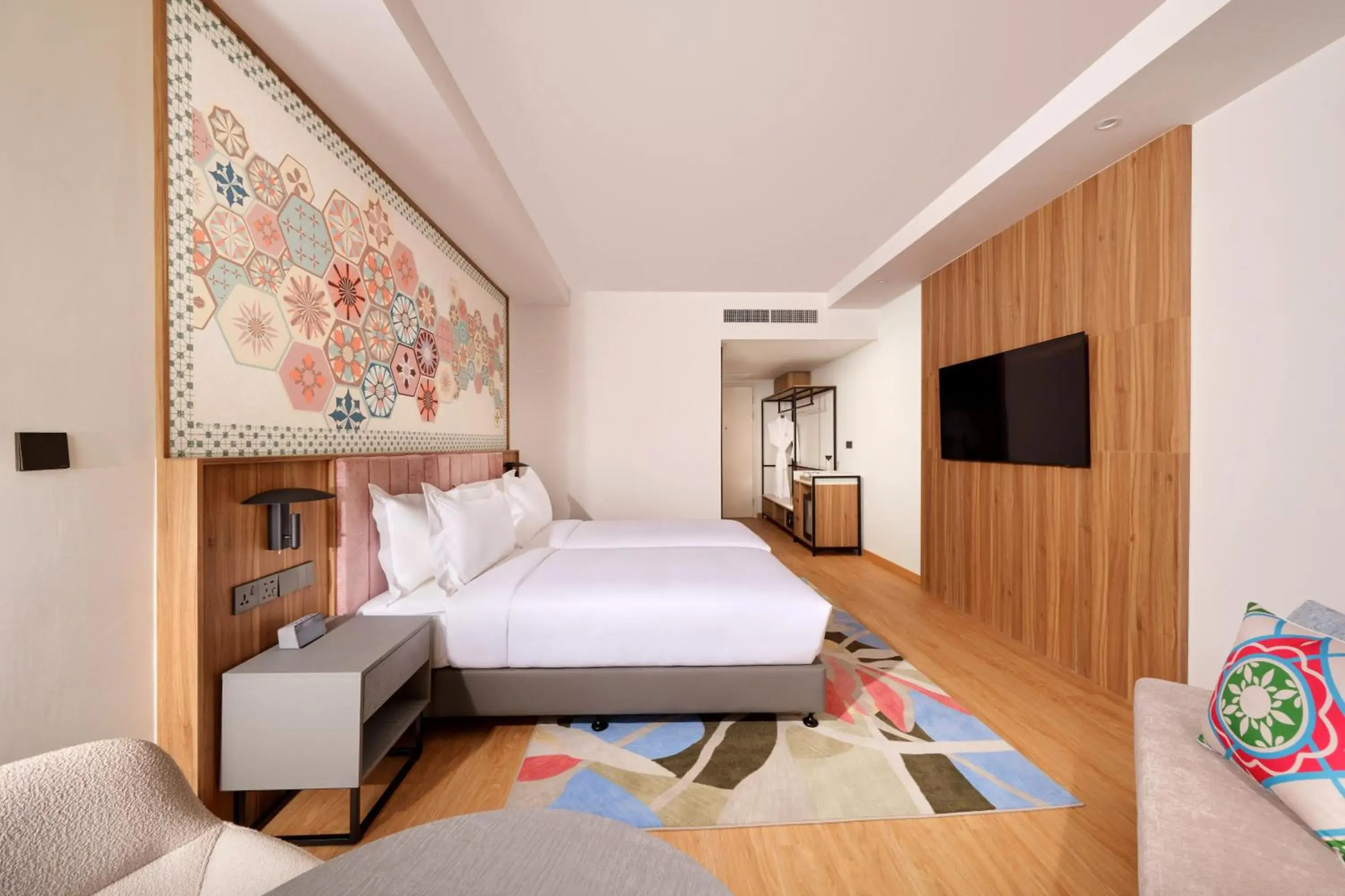 Seating area, Bed in M Social Resort Penang Seating area, Bed in M Social Resort Penang