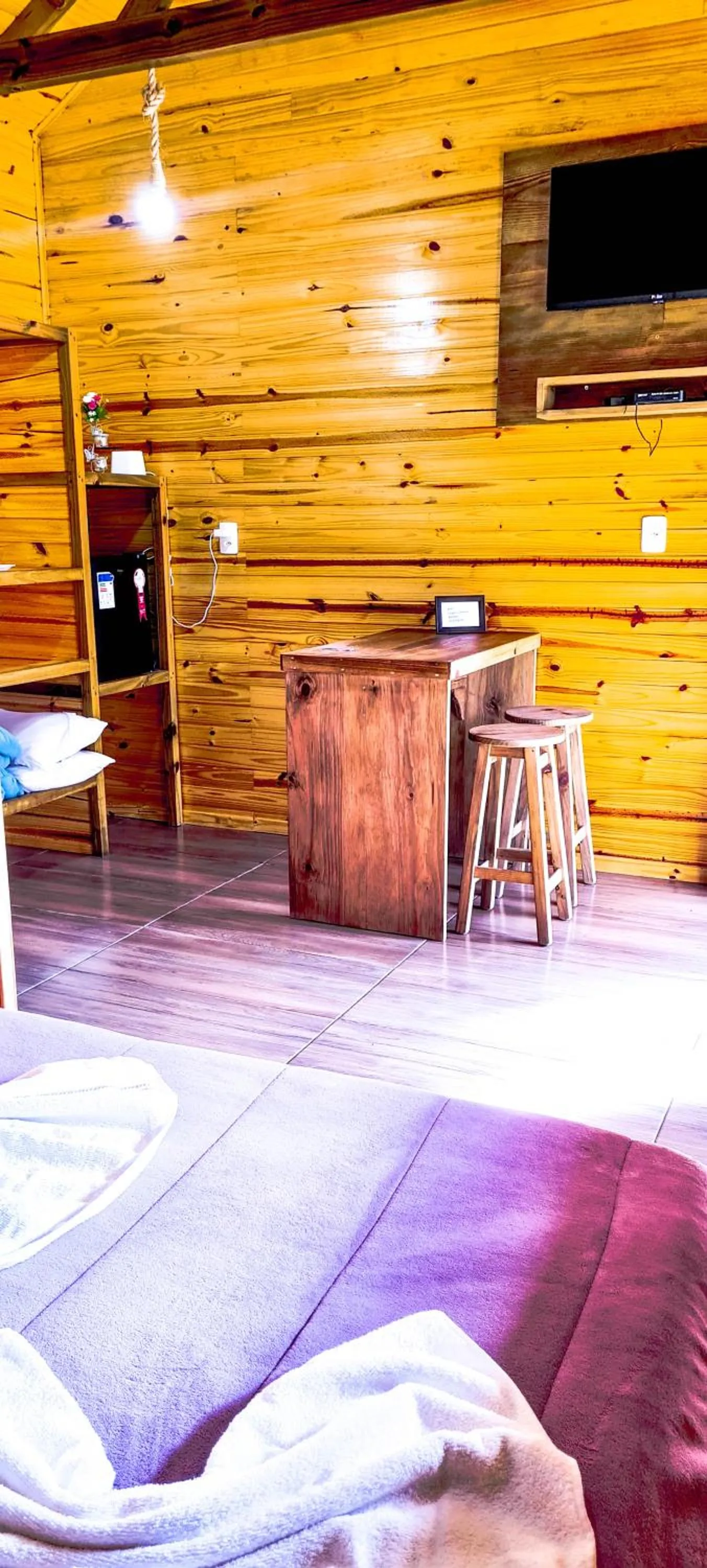 Bed in Pousada Santa Terezinha