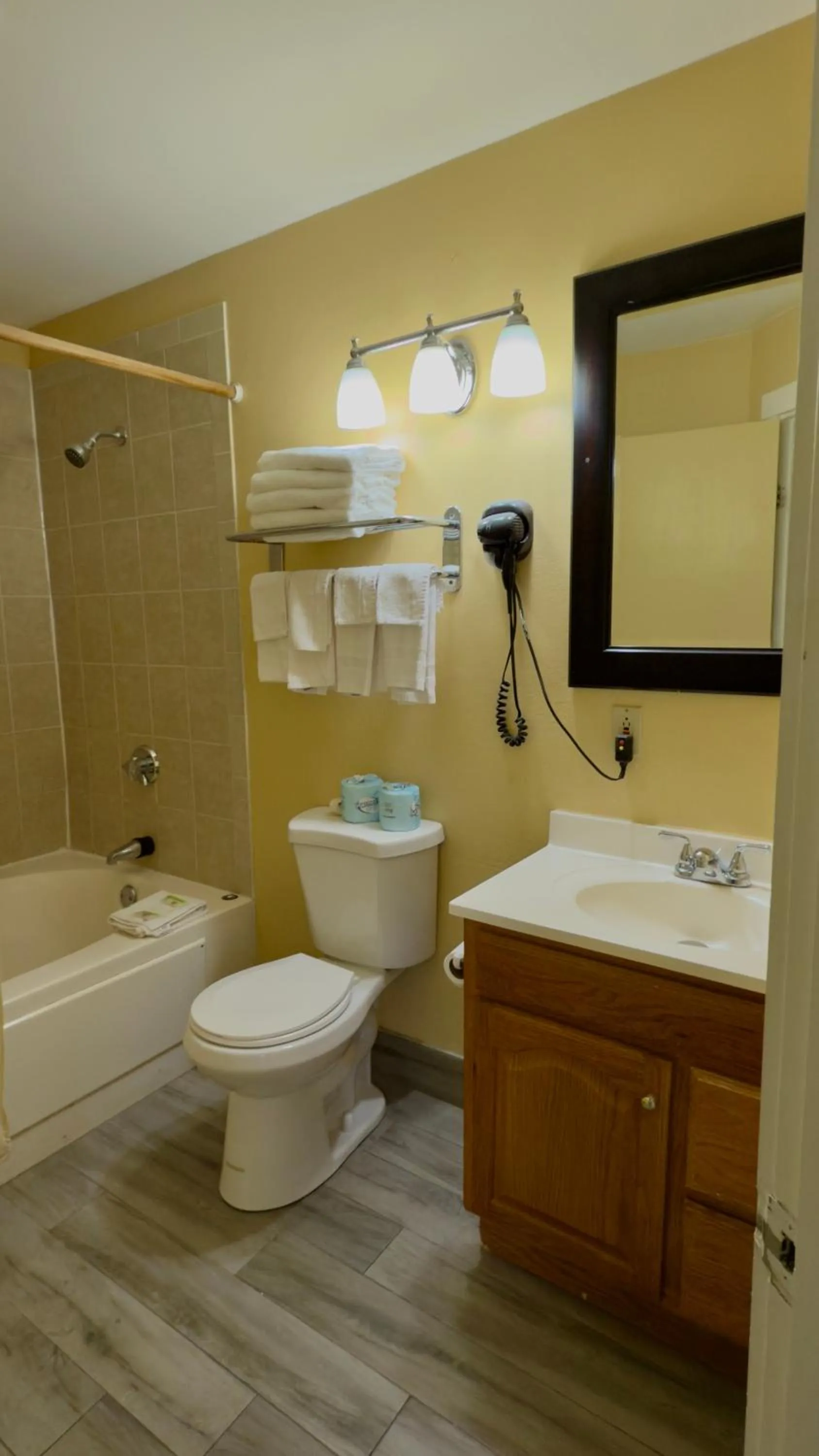 Shower in Swiss Chalets Village Inn