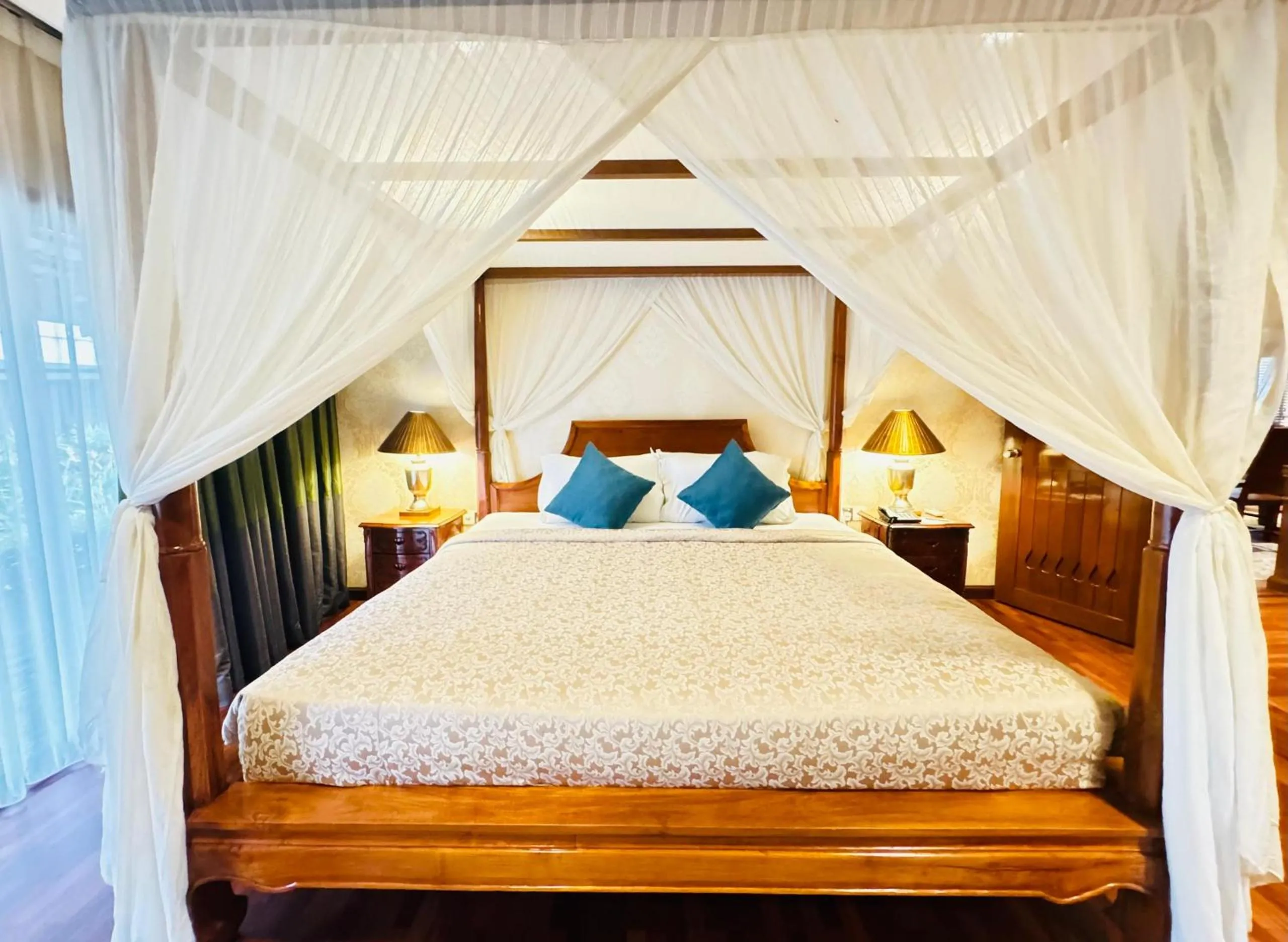 Bed in Cyberview Resort & Spa