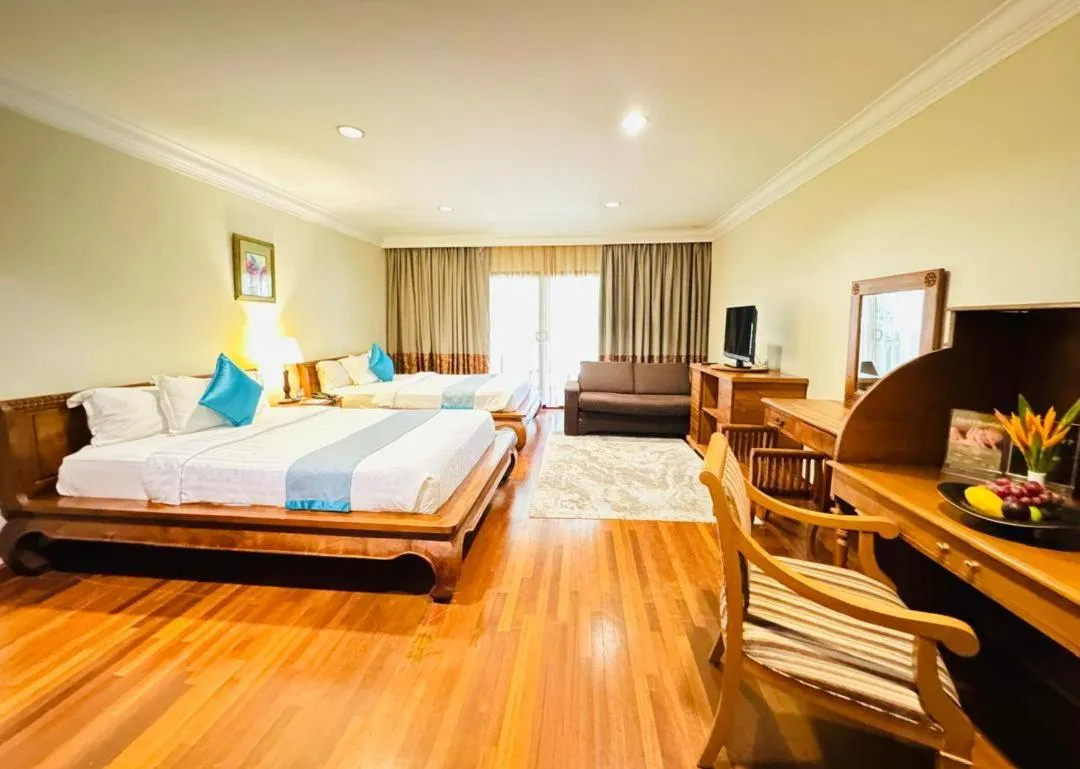 Bed in Cyberview Resort & Spa