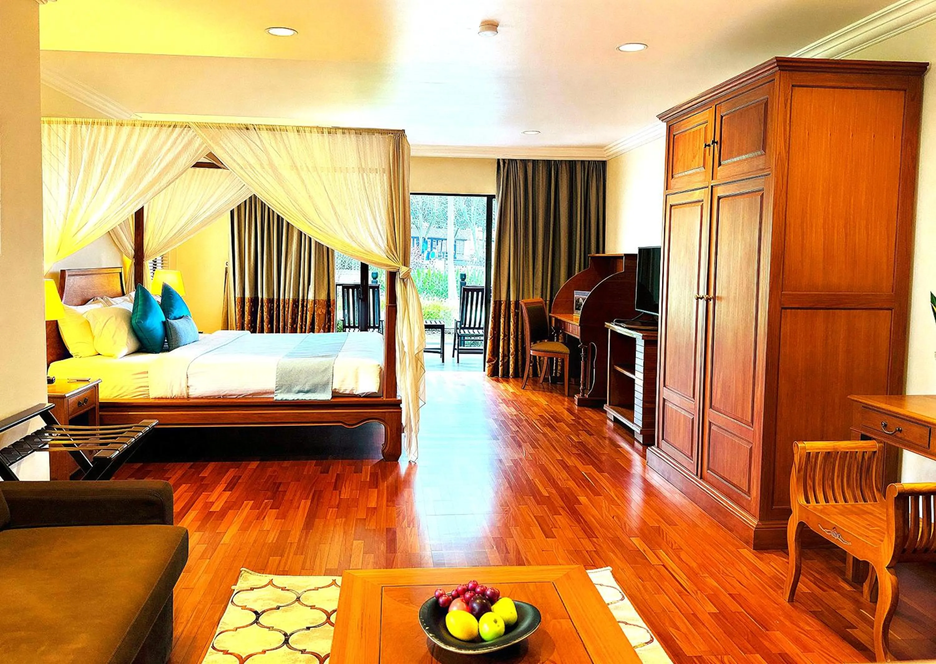 Bed in Cyberview Resort & Spa